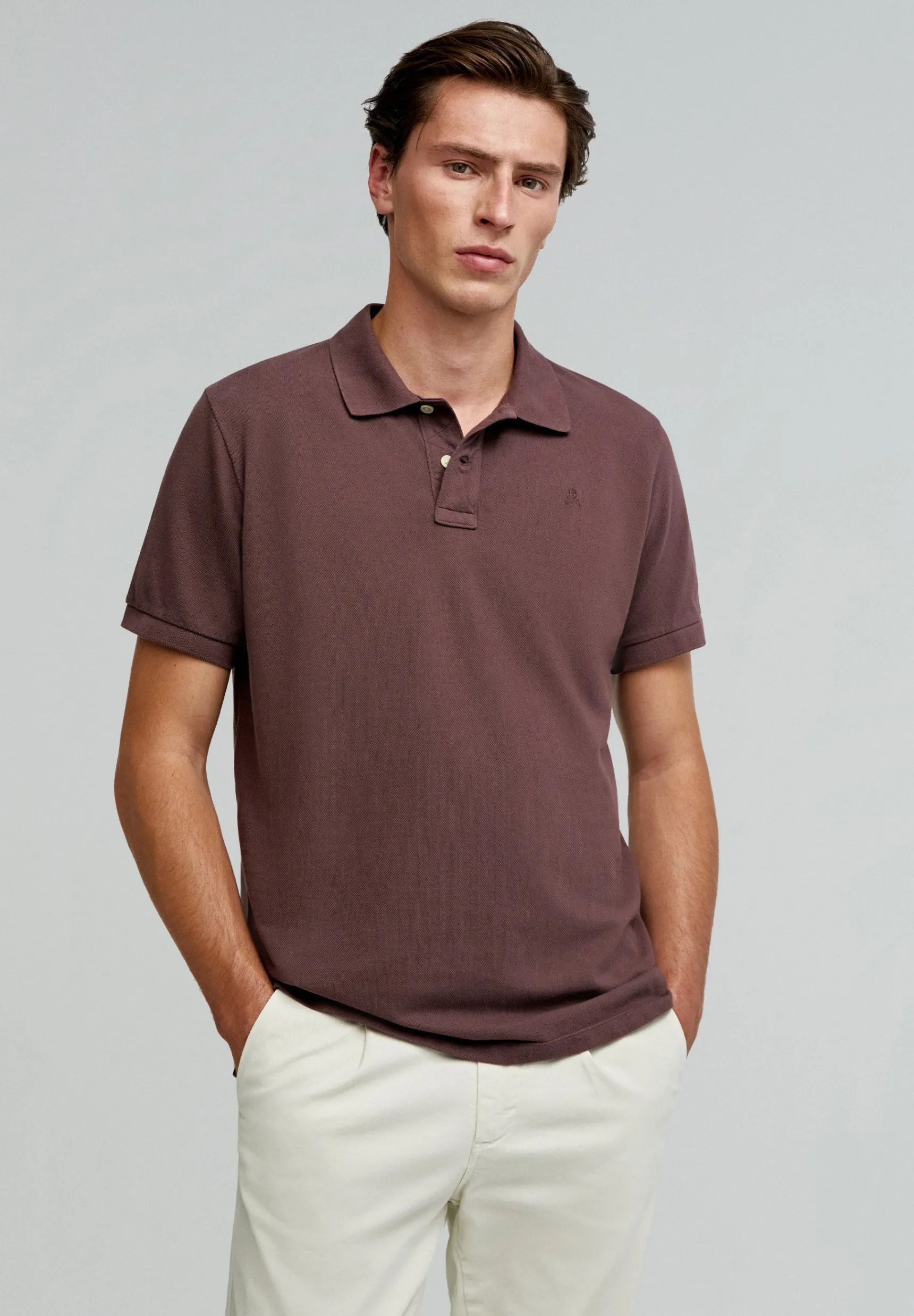 Scalpers Polos | BASIC POLO SHIRT WITH SKULL DETAIL