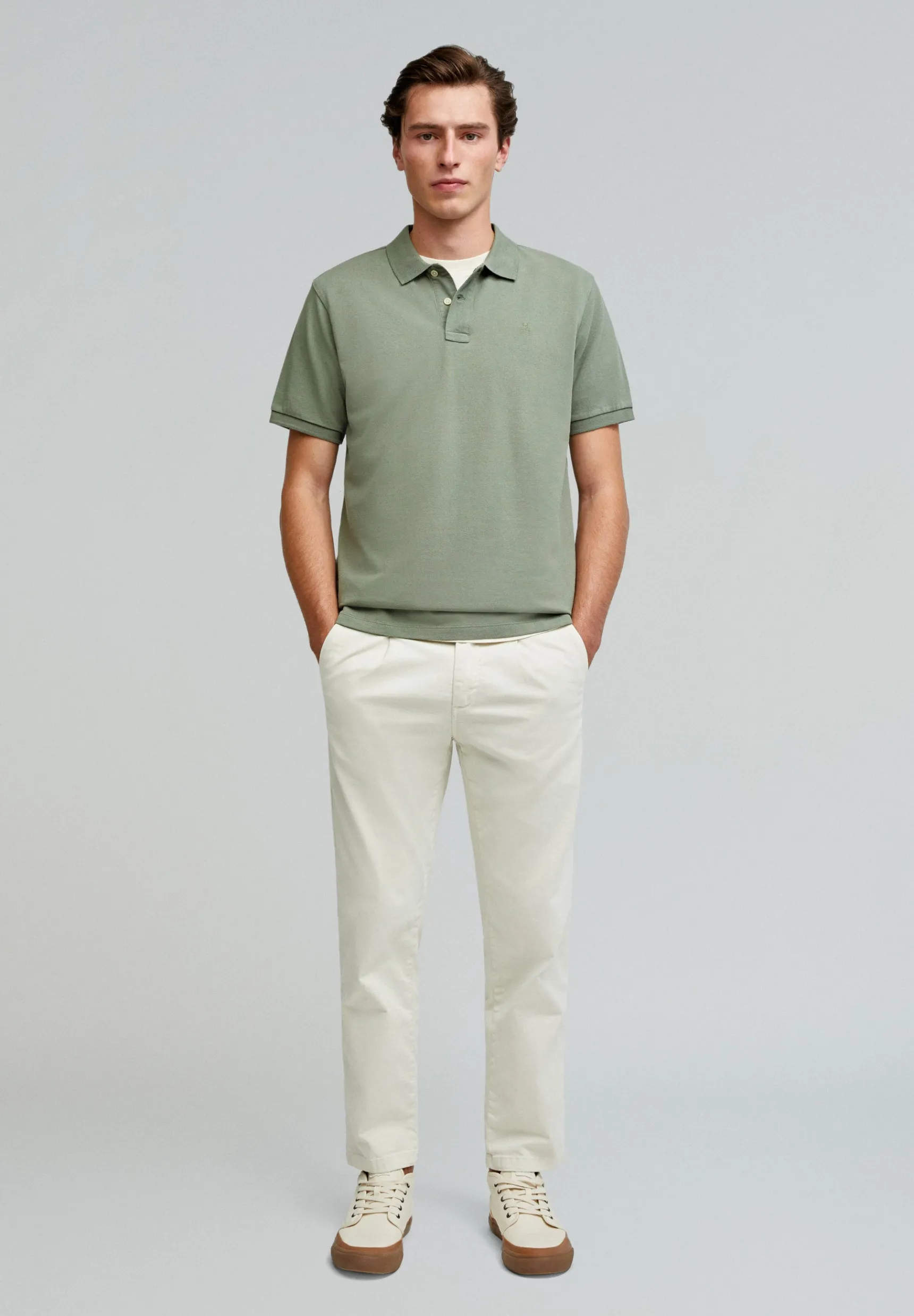 Scalpers Polos | BASIC POLO SHIRT WITH SKULL DETAIL