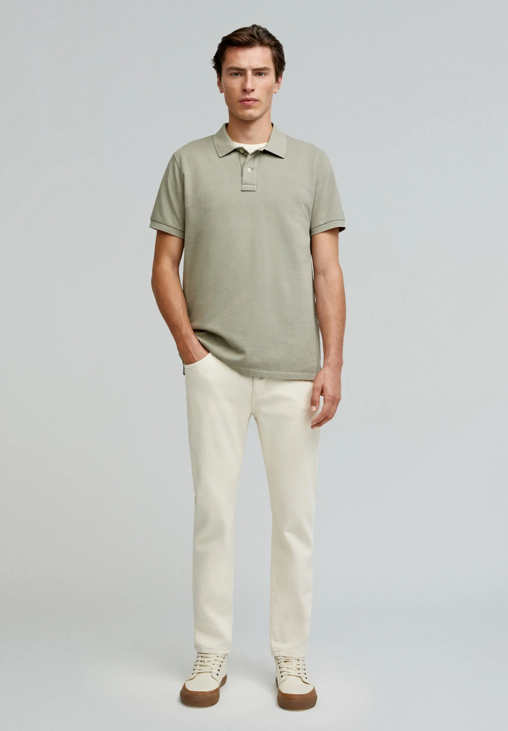 Scalpers Polos | BASIC POLO SHIRT WITH SKULL DETAIL