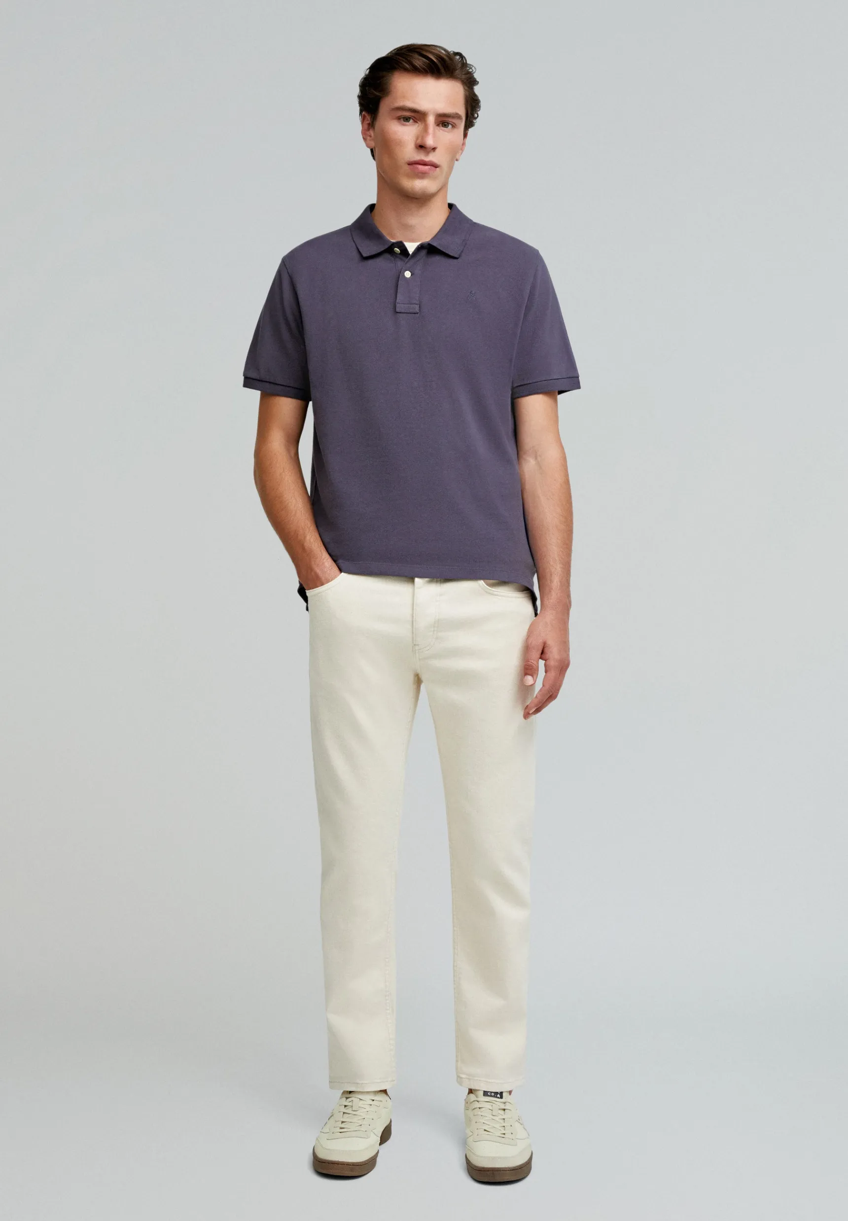 Scalpers Polos | BASIC POLO SHIRT WITH SKULL DETAIL