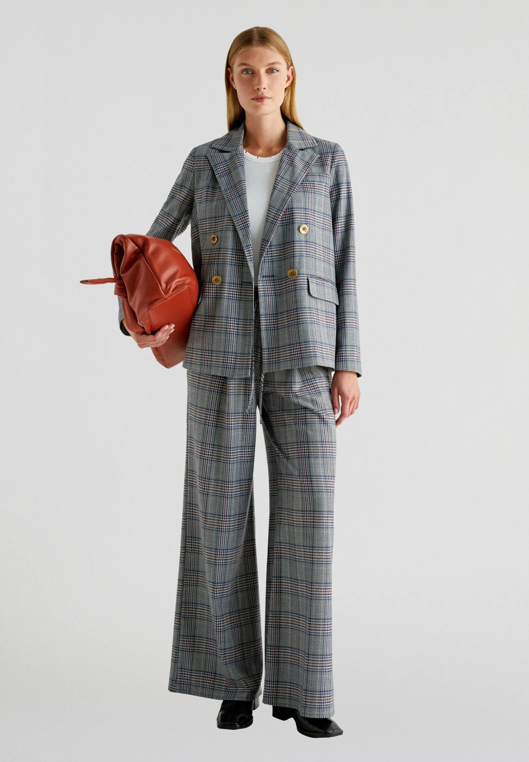 Scalpers Total Look | Trousers | BLUE CHECK PANT