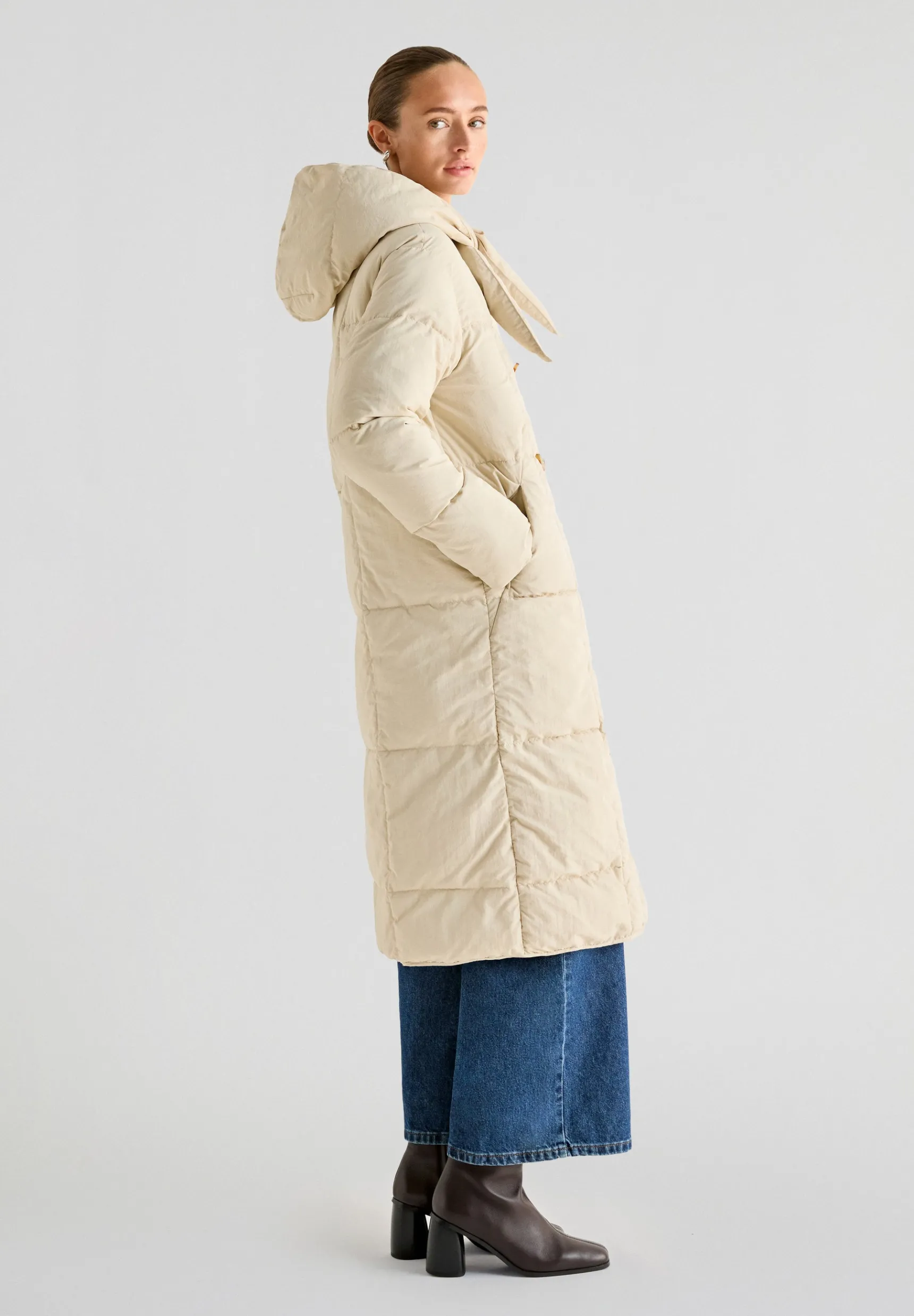 Scalpers Coats & Jackets | BOW HOODIE PUFFER COAT