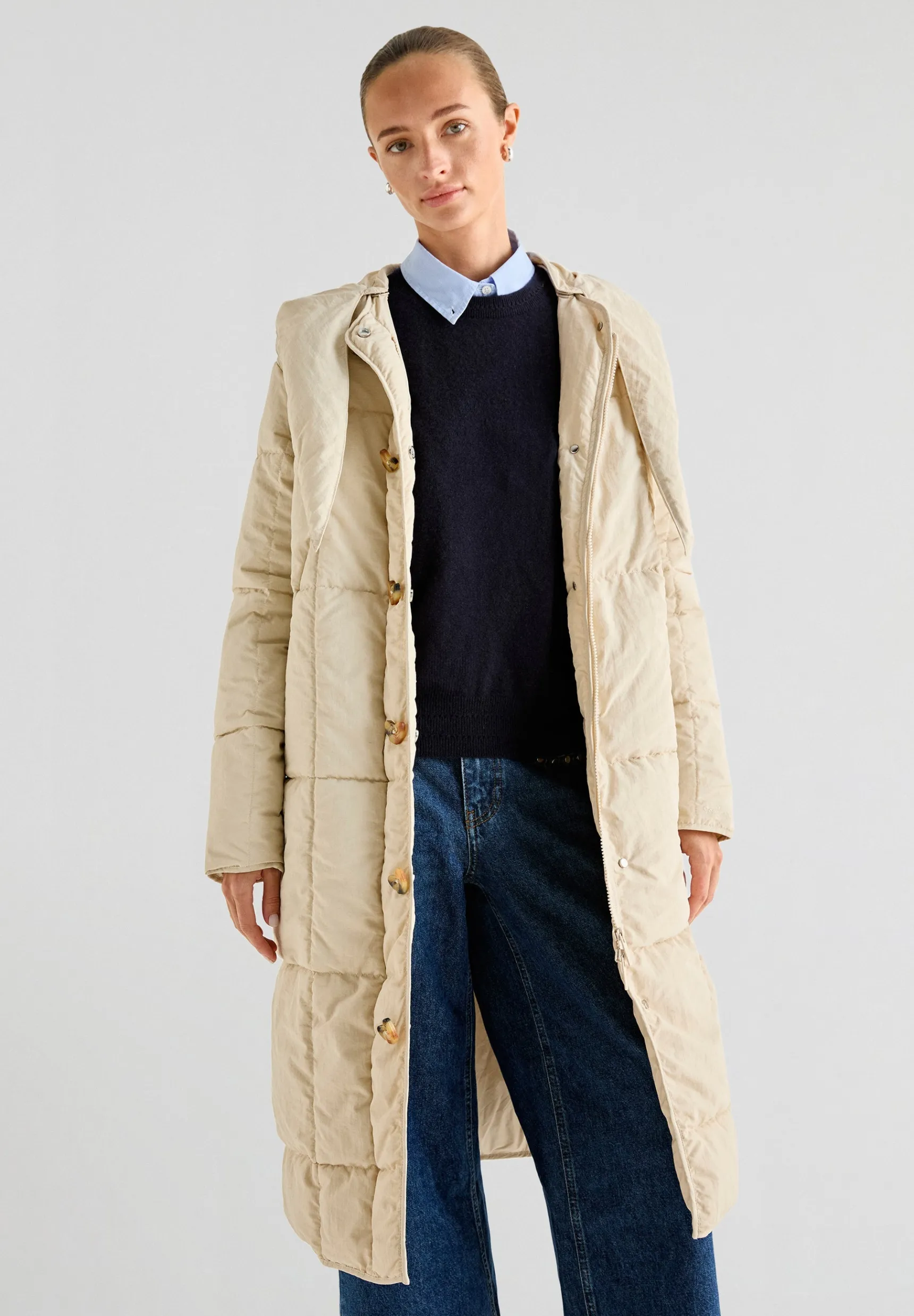 Scalpers Coats & Jackets | BOW HOODIE PUFFER COAT