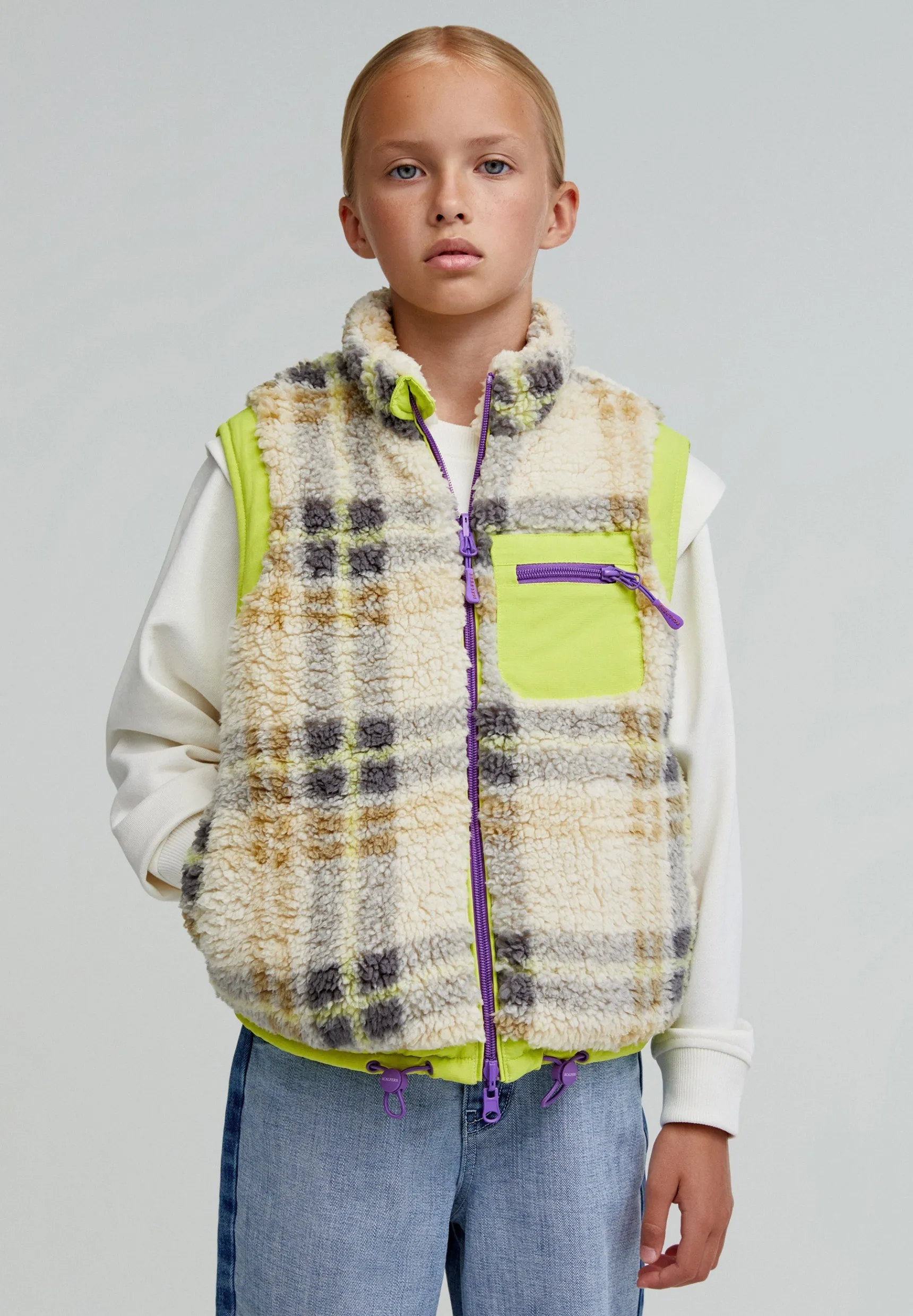 BOY Scalpers The Adventurers | CHECKED FLEECE VEST