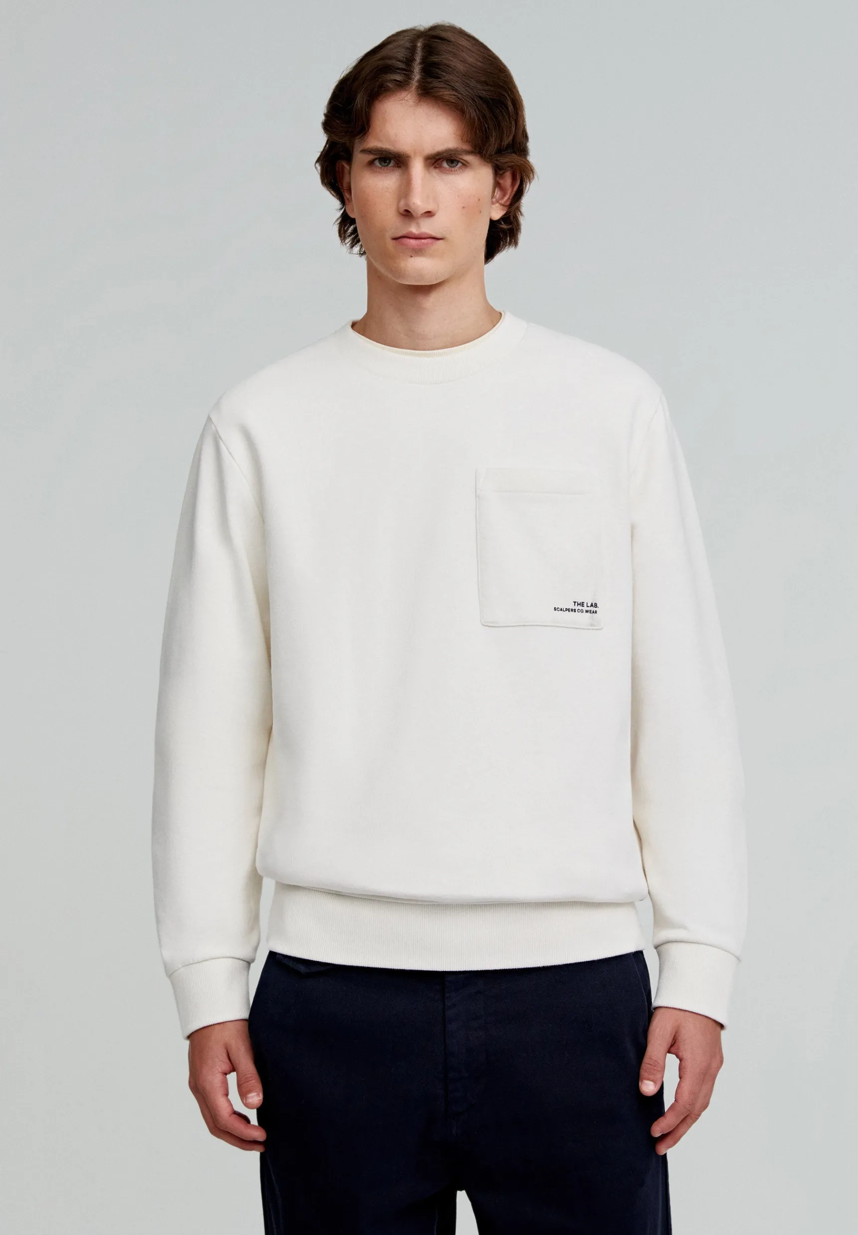 Scalpers Sweatshirts | CHEST POCKET SWEATSHIRT