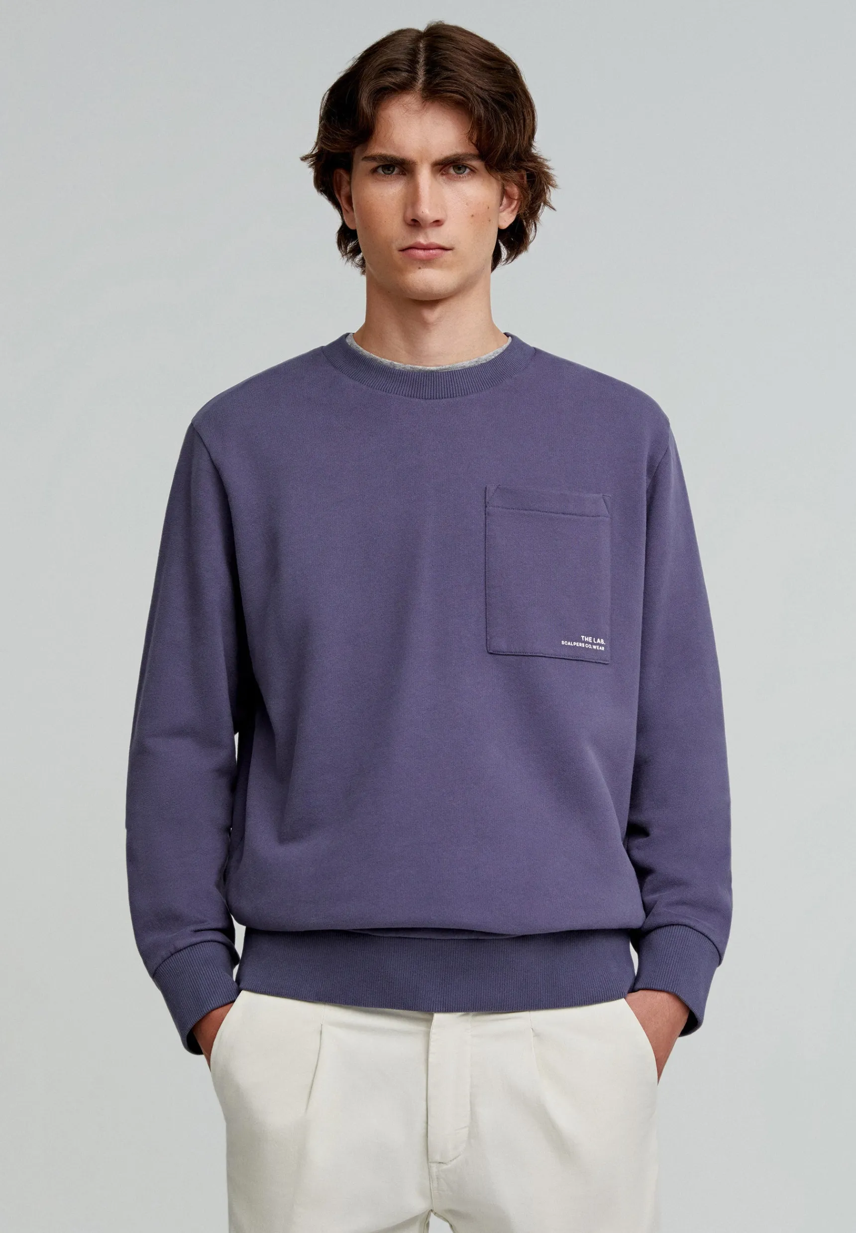 Scalpers Sweatshirts | CHEST POCKET SWEATSHIRT