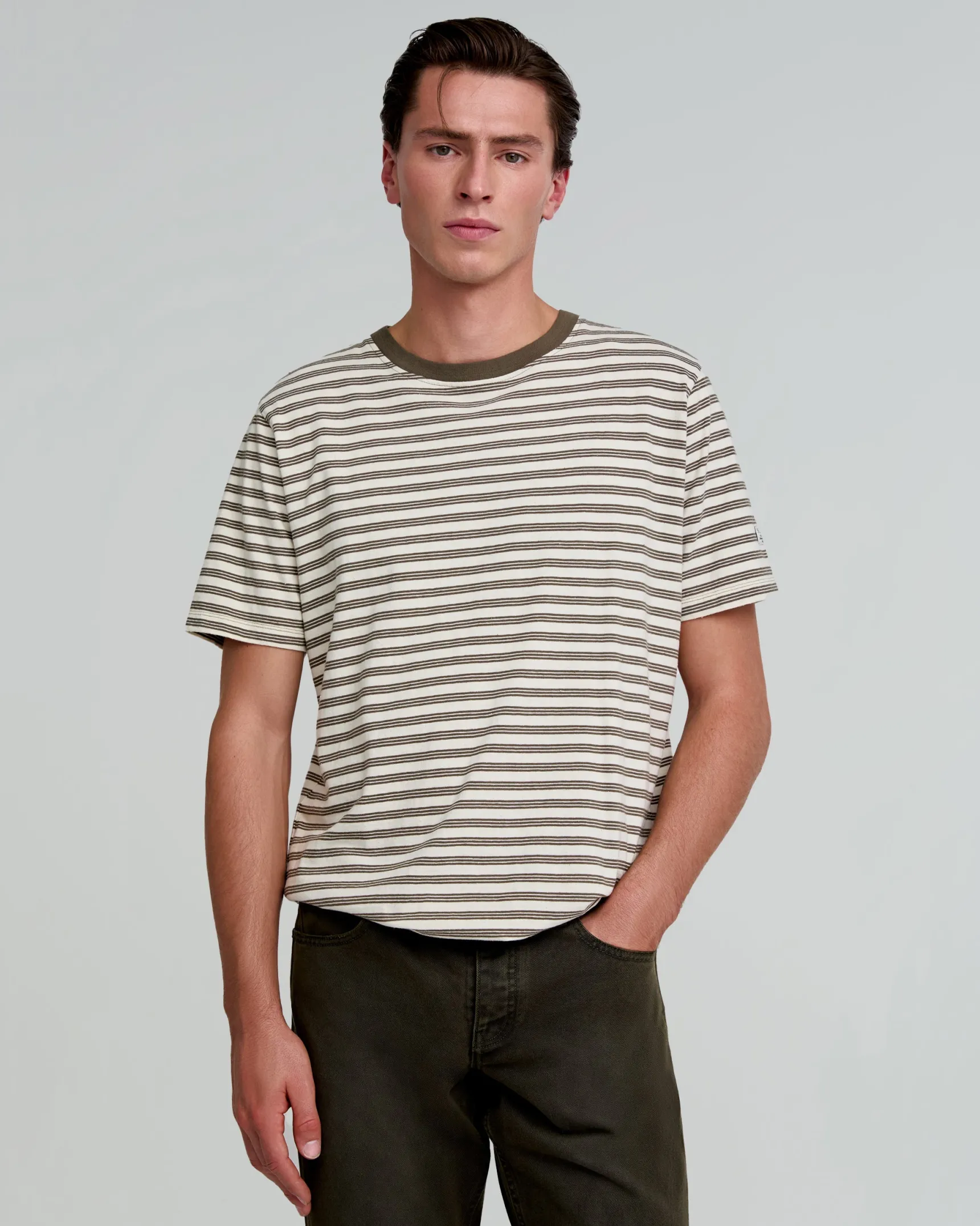 Scalpers T-shirts | CONTRAST STRIPED TEE