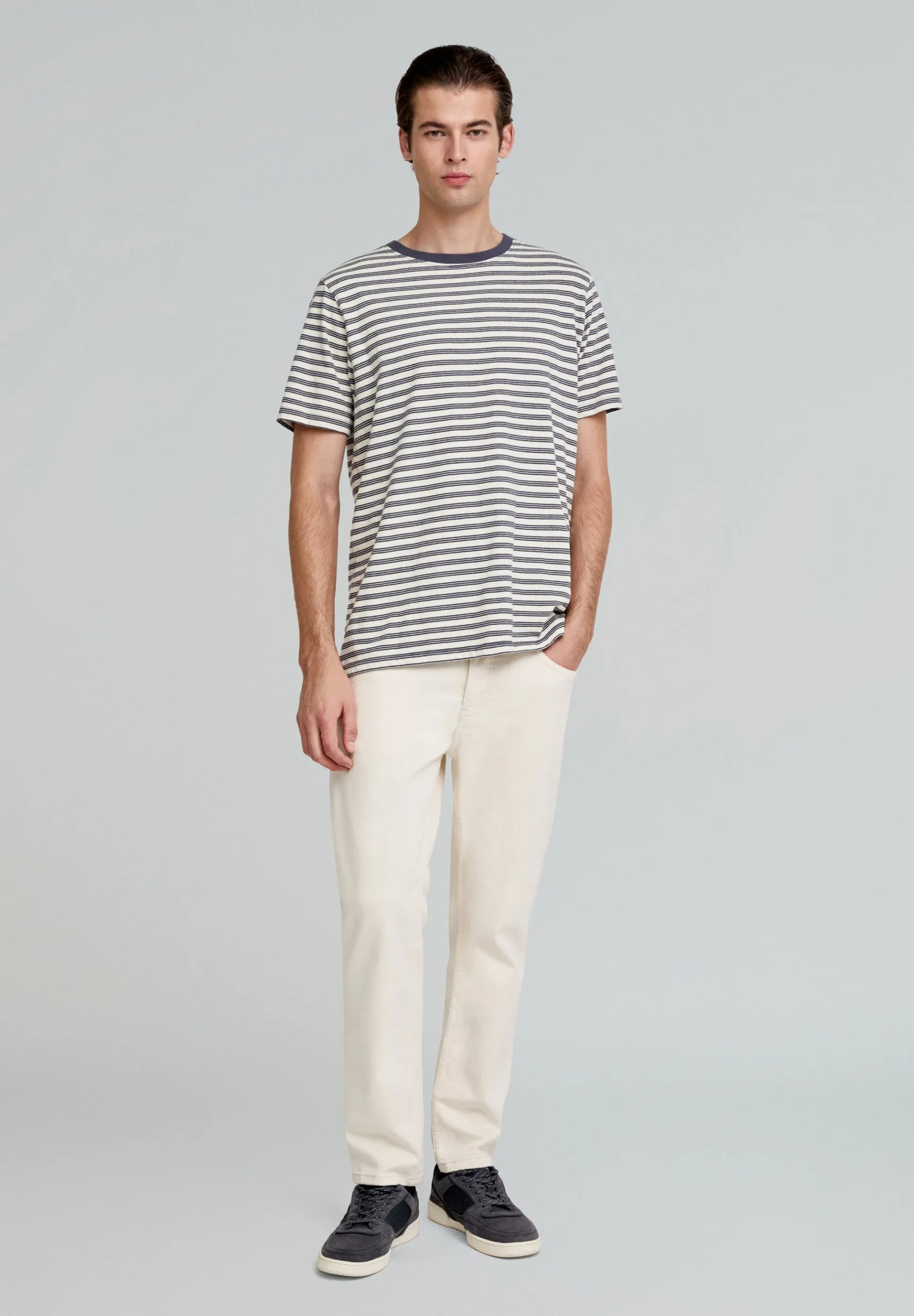 Scalpers T-shirts | CONTRAST STRIPED TEE