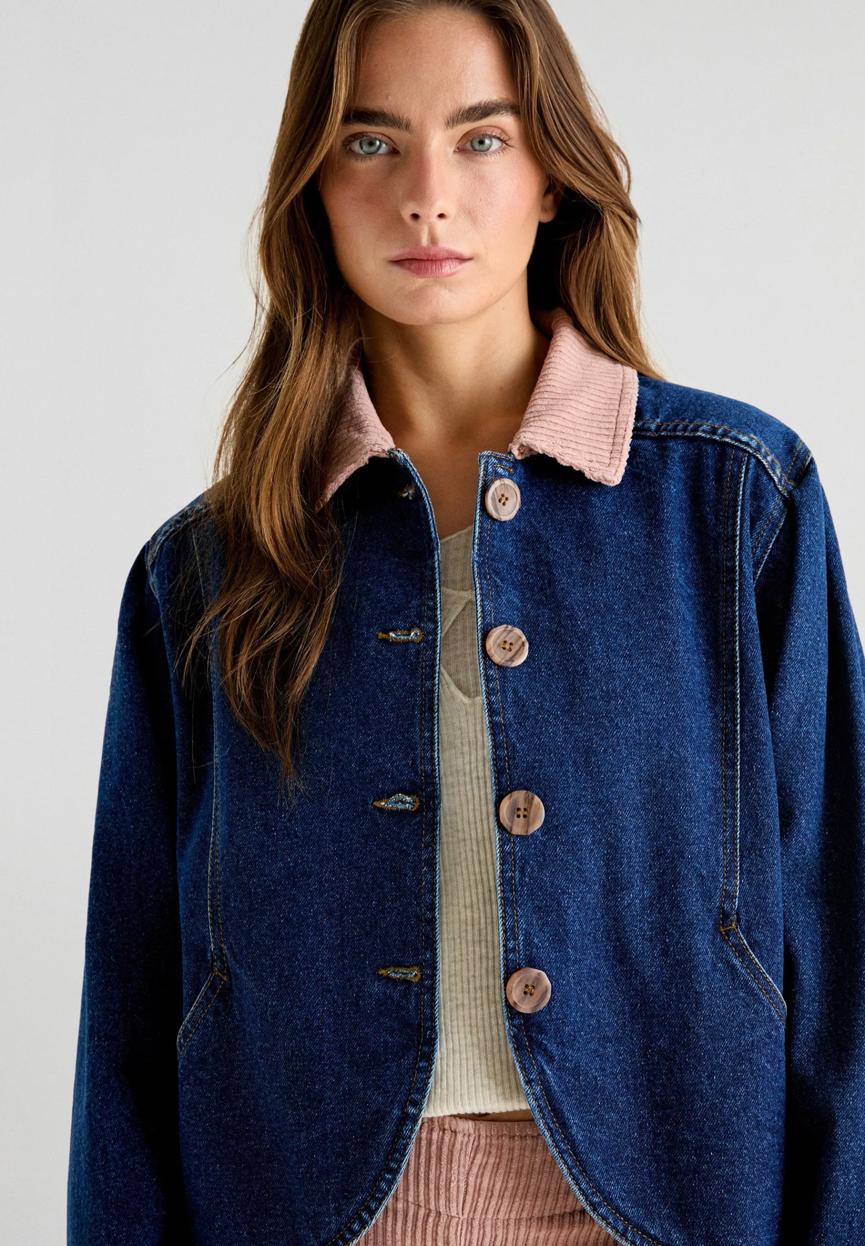 Scalpers Total Look | Coats & Jackets | CORDUROY DENIM JACKET