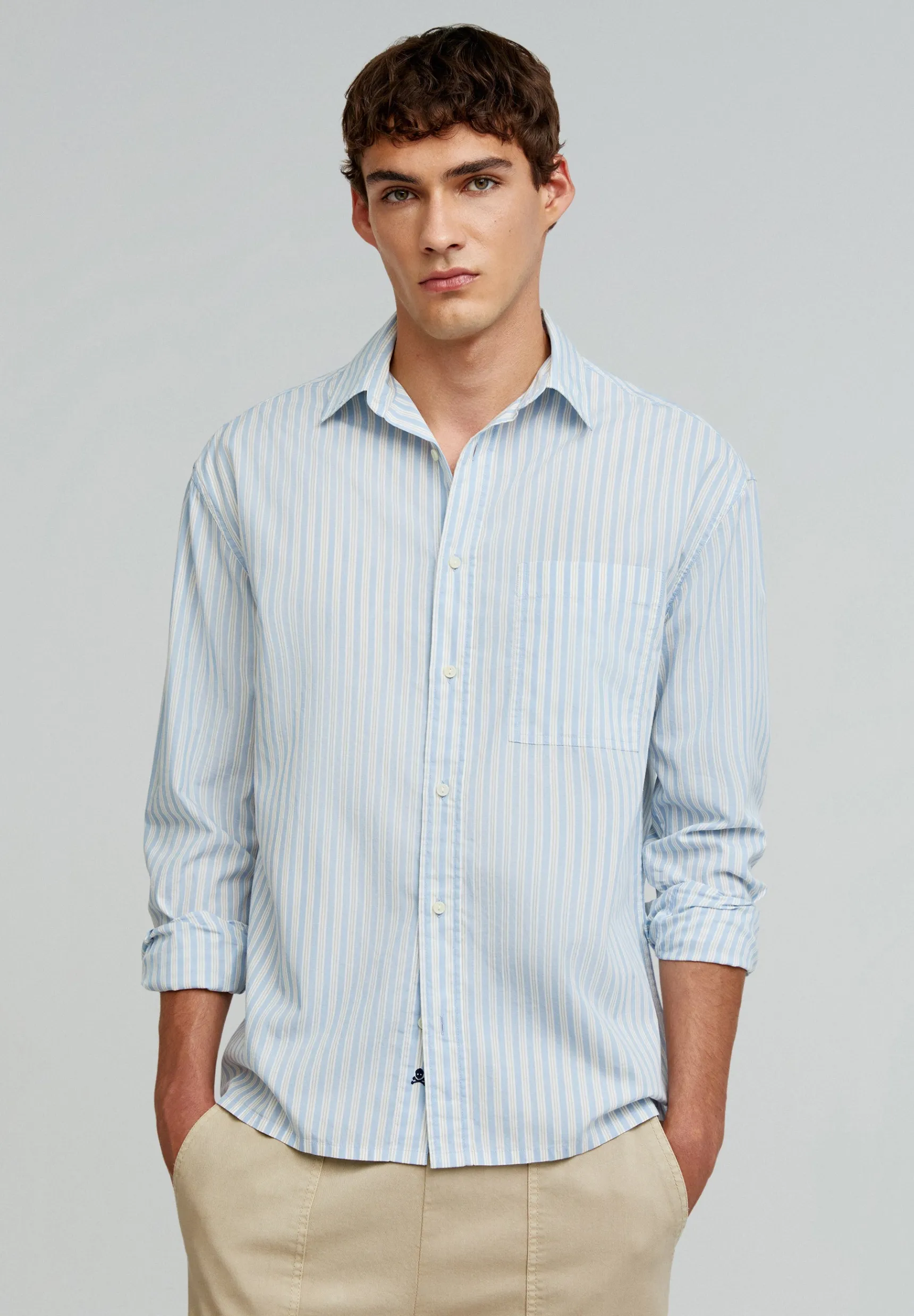 Scalpers Shirts | DOUBLE STRIPED SHIRT