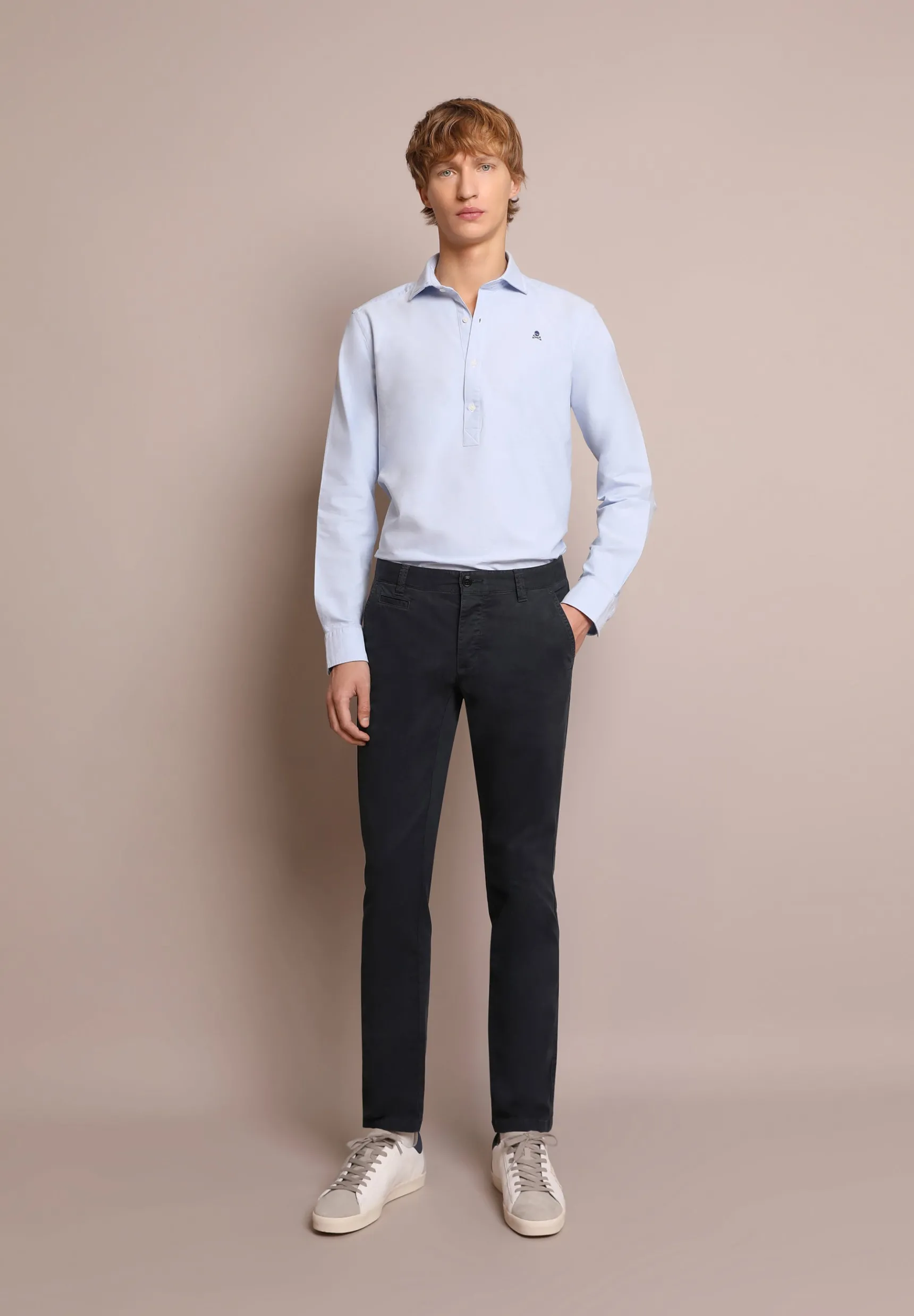 Scalpers Trousers | DYED COTTON CHINO TROUSERS