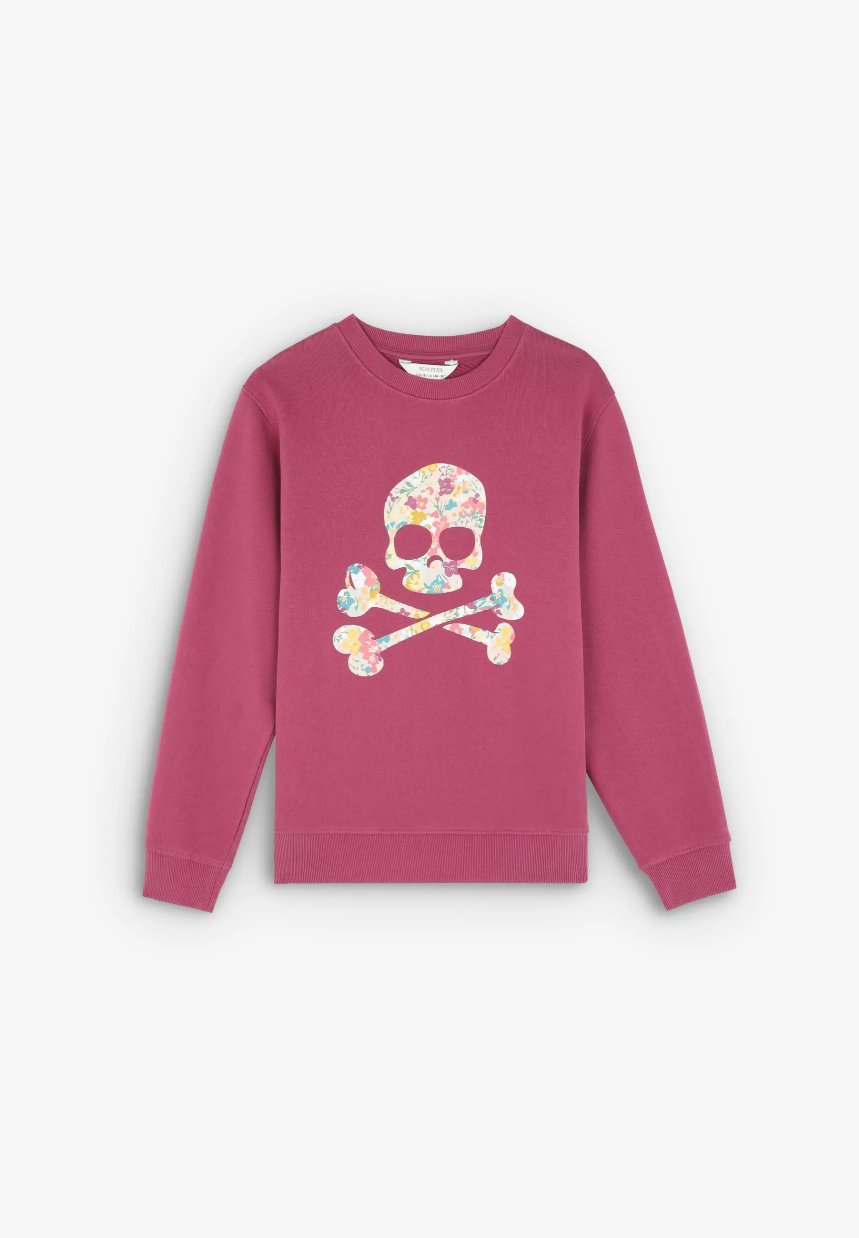 Scalpers Sweatshirts | FLORAL SKULL SW GIRLS