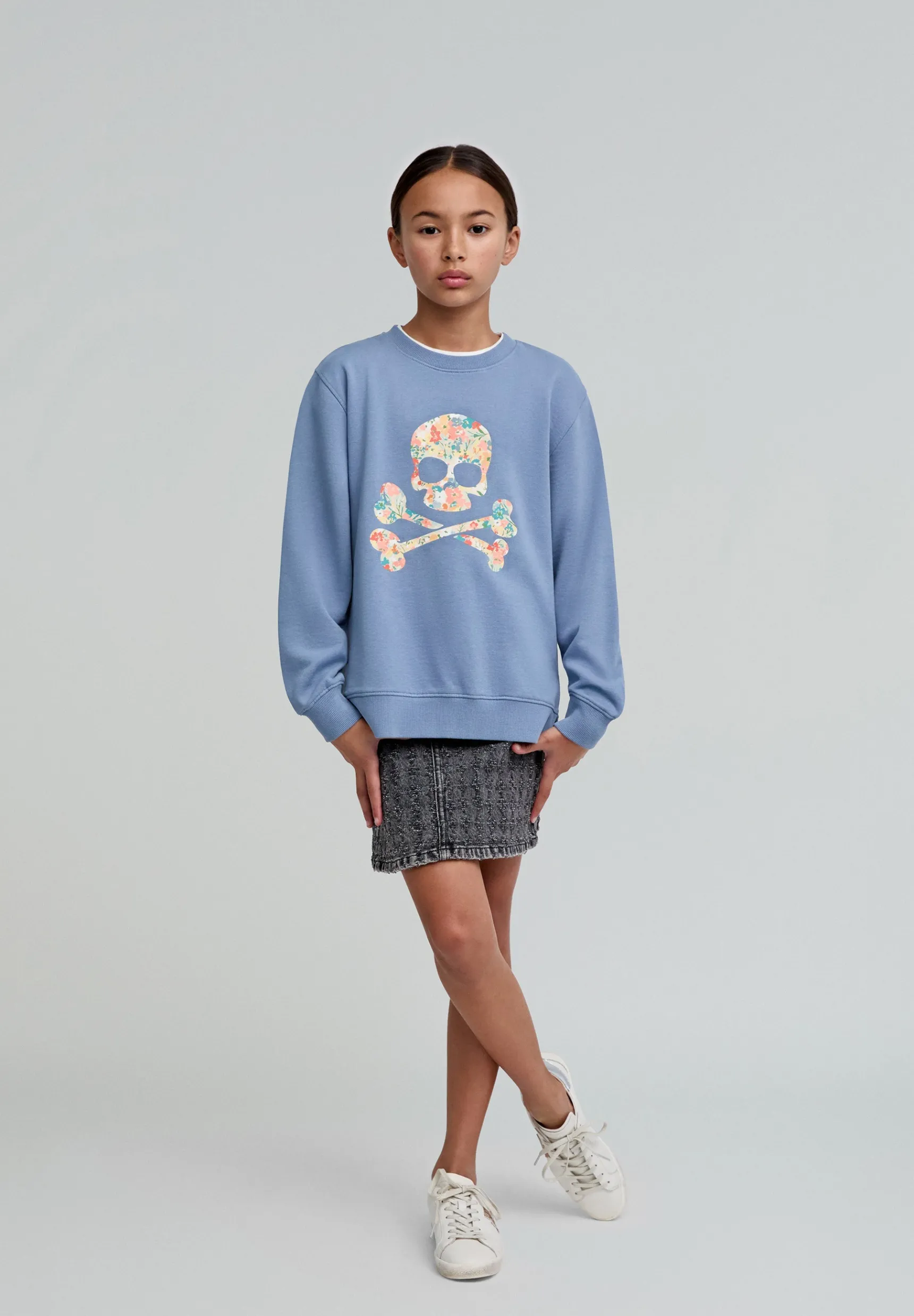 BOY Scalpers Sweatshirts | Best Sellers | FLORAL SKULL SW GIRLS