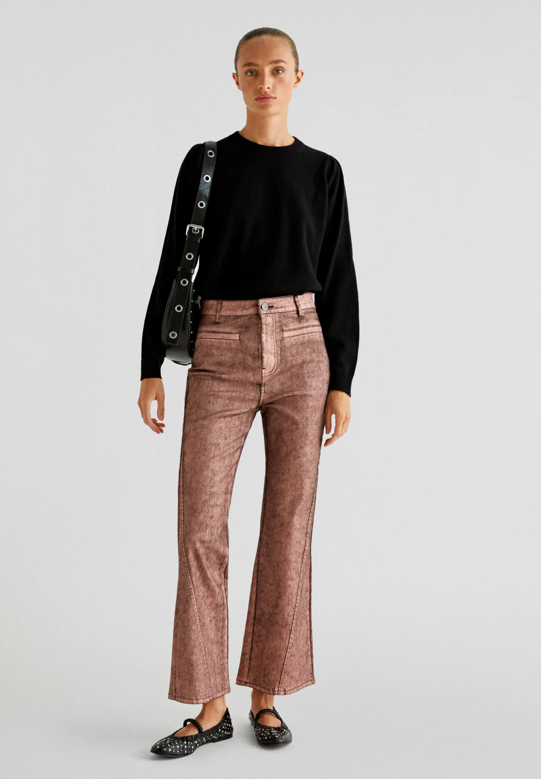 Scalpers Jeans | FOIL ANKLE FLARE JEANS