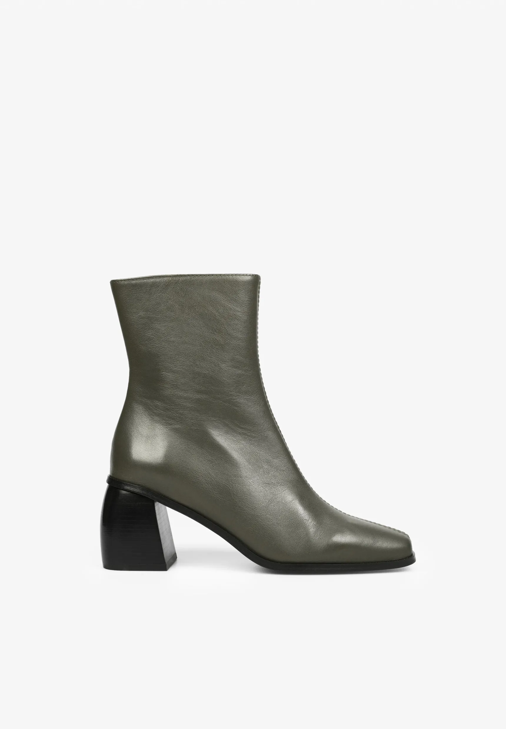 Scalpers Boots | HIGH HEELED ANKLE BOOTS WITH SEAM DETAIL