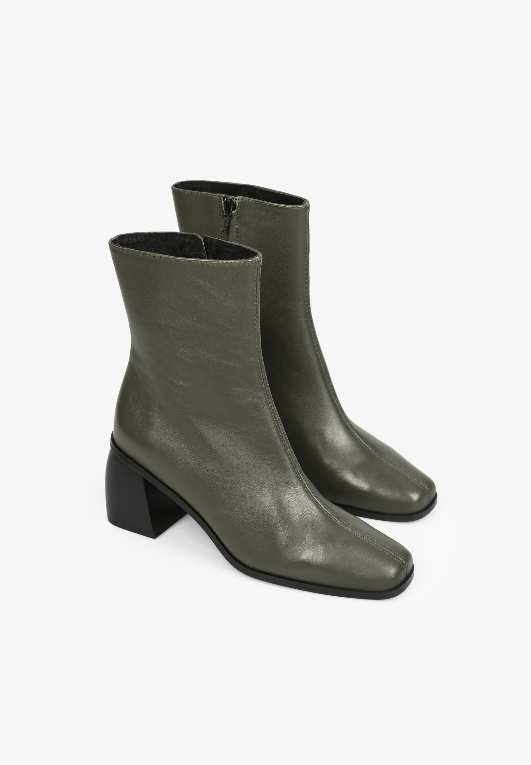 Scalpers Boots | HIGH HEELED ANKLE BOOTS WITH SEAM DETAIL