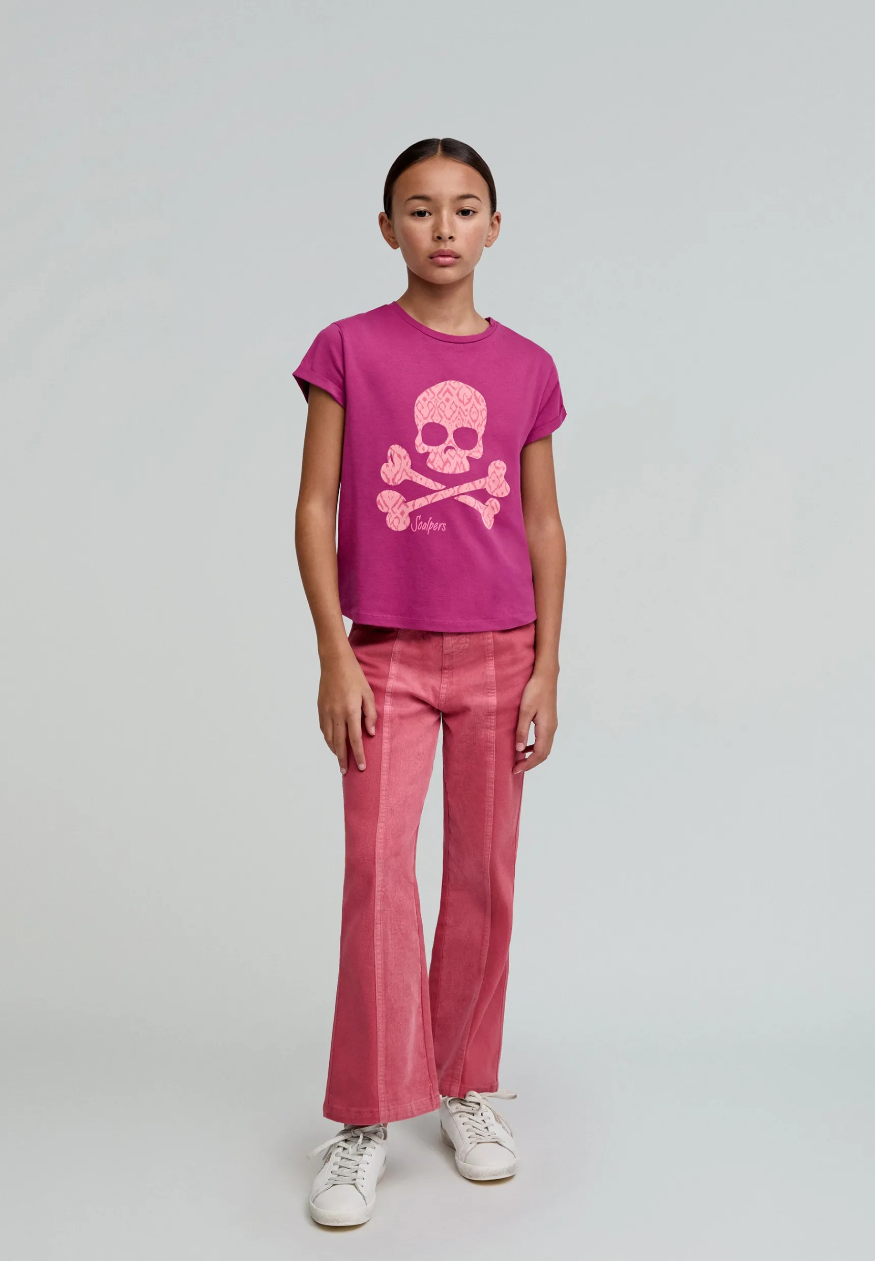 BOY Scalpers T-shirts | Best Sellers | IKAT SKULL TEE GIRLS