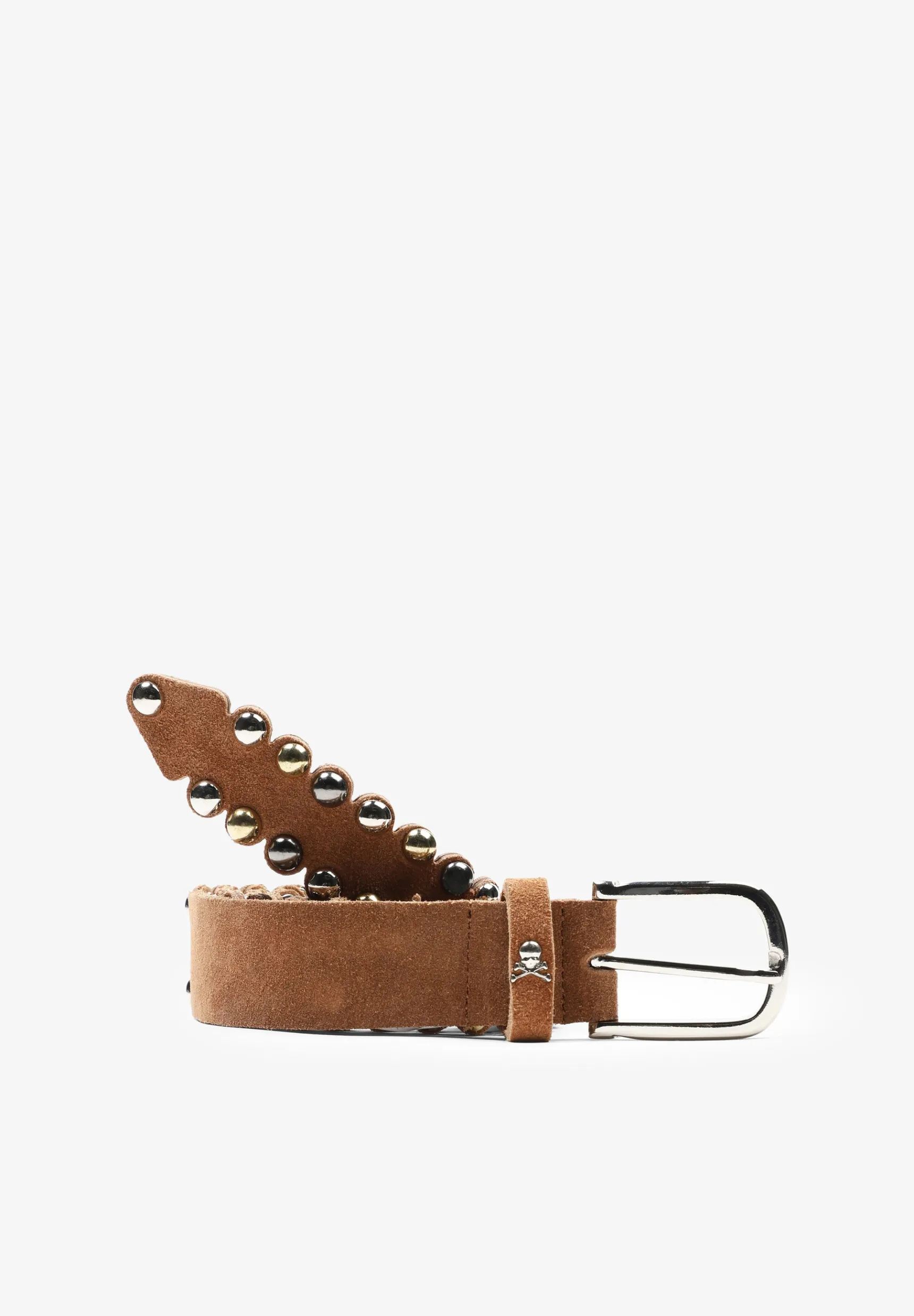 Scalpers Belts | LEATHER BELT WITH STUD BORDER