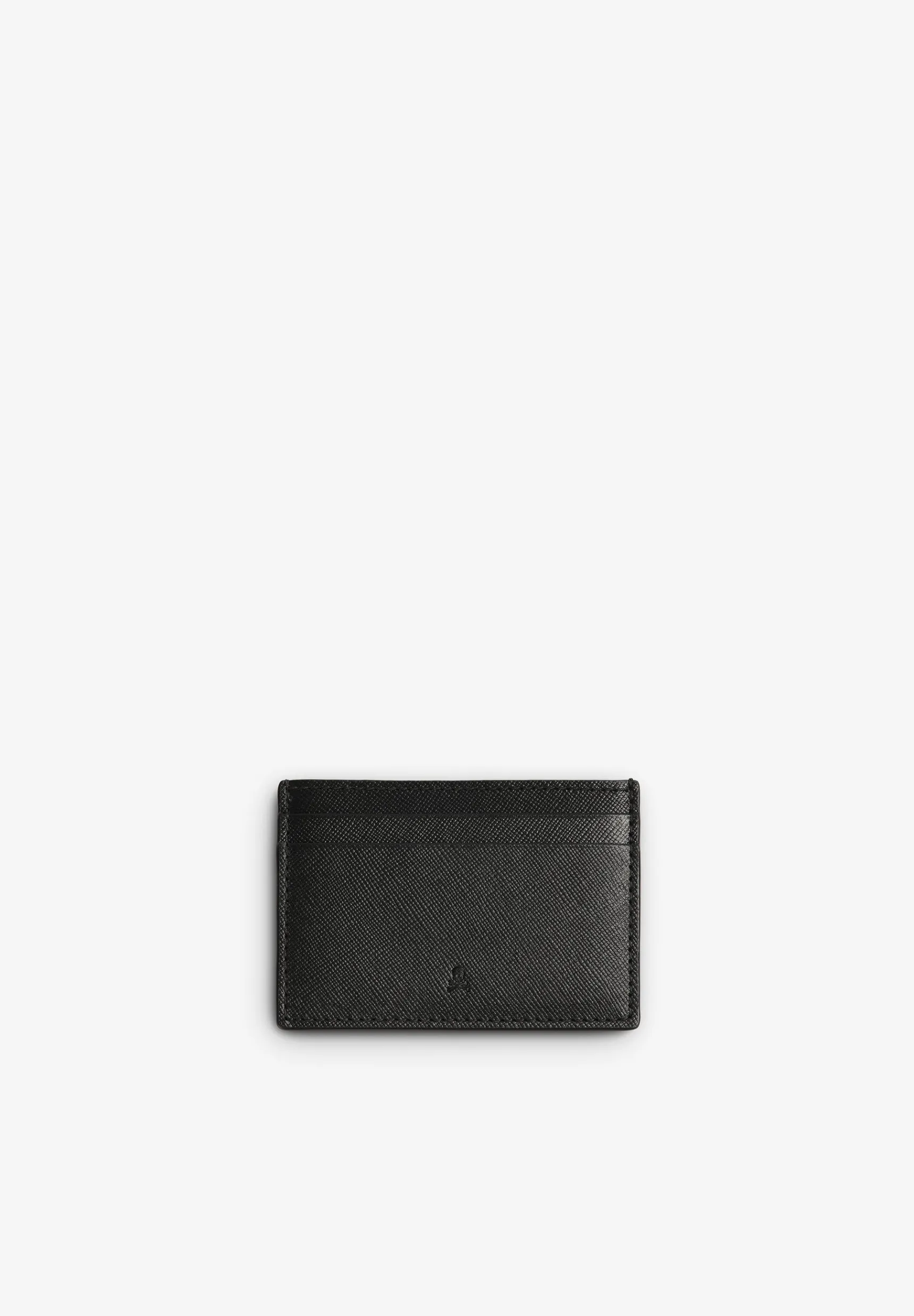 Scalpers Wallets | LEATHER CARD HOLDER WITH ENGRAVED SKULL