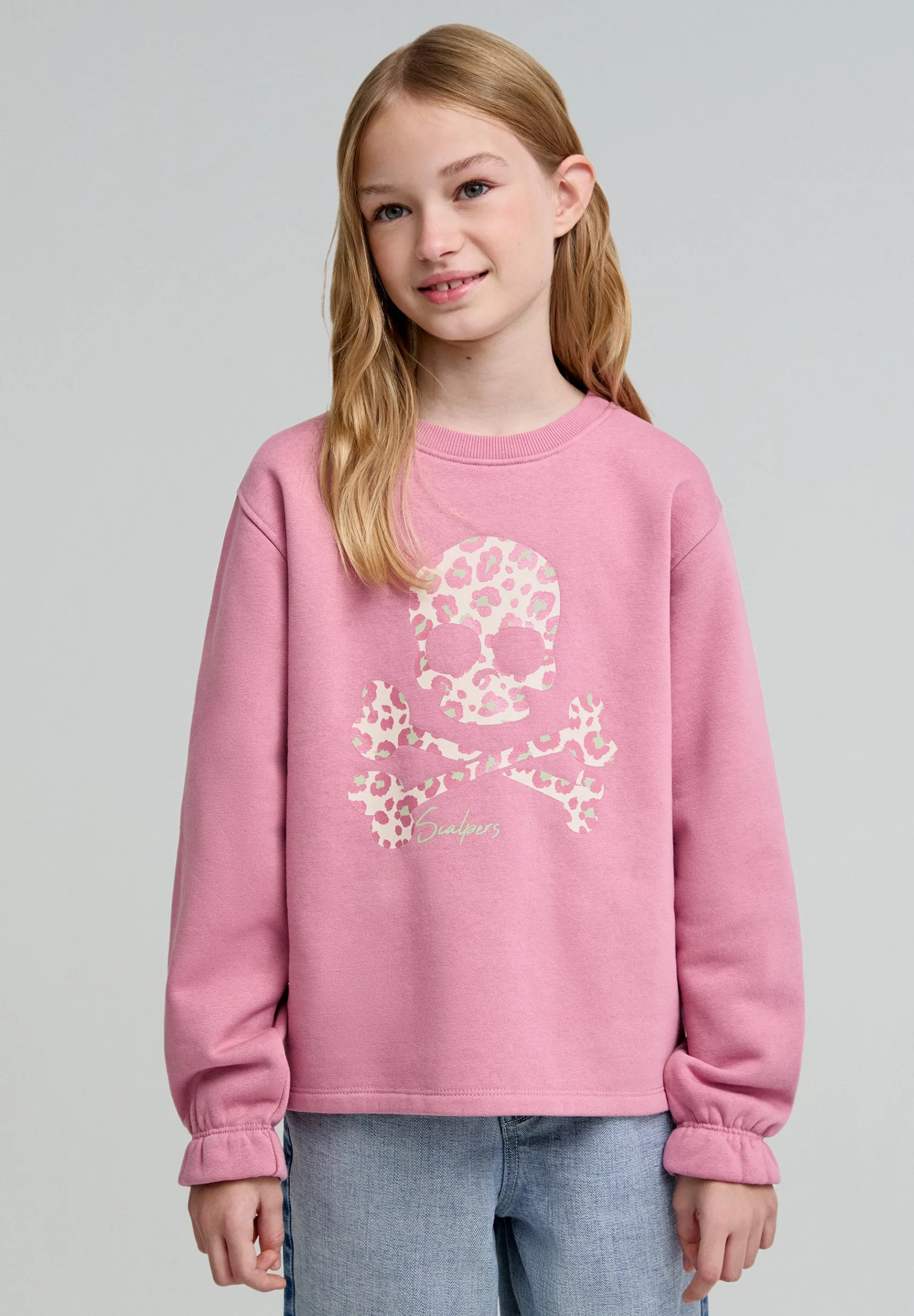 Scalpers Sweatshirts | LEO SKULL SW GIRLS