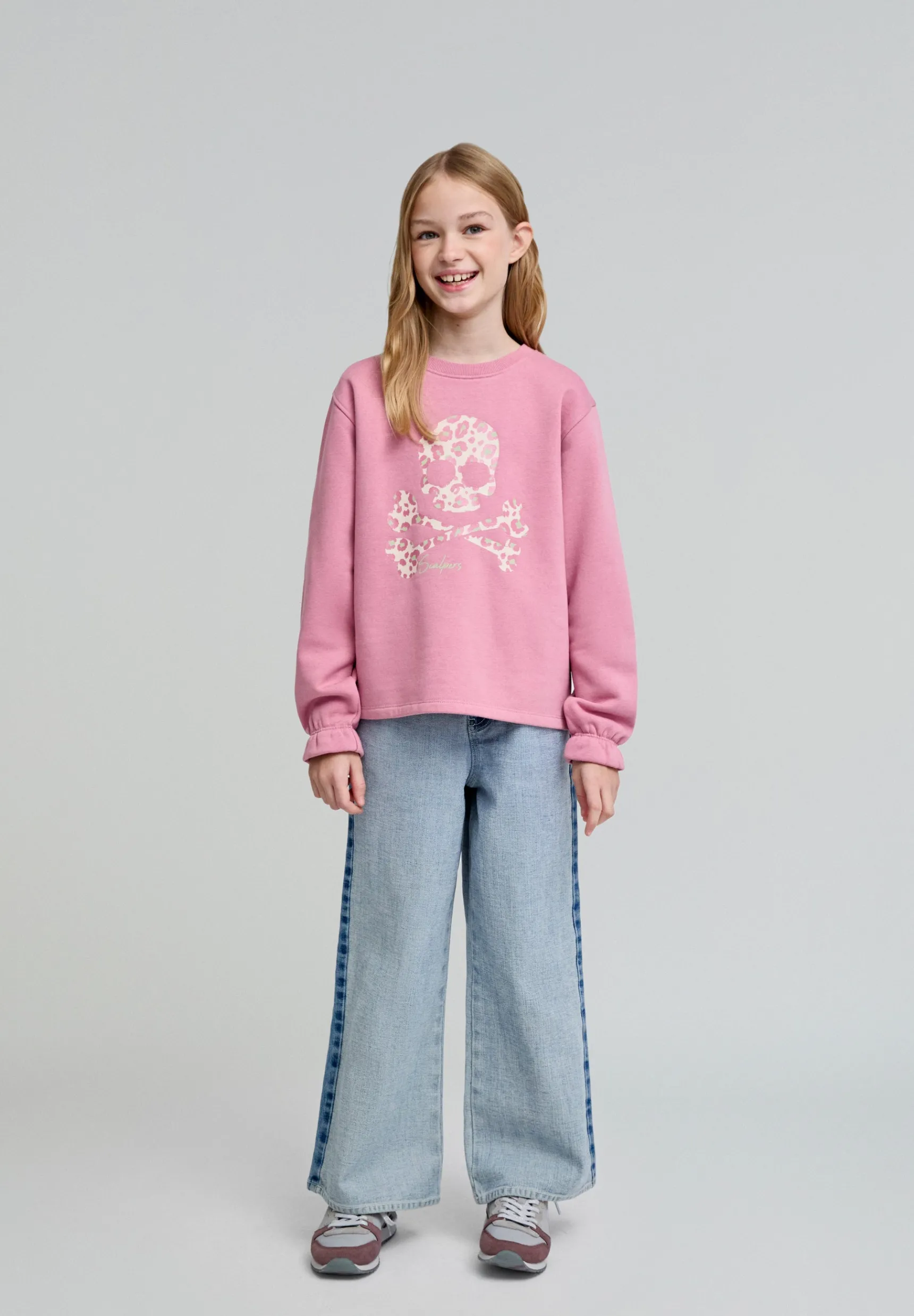 Scalpers Sweatshirts | LEO SKULL SW GIRLS