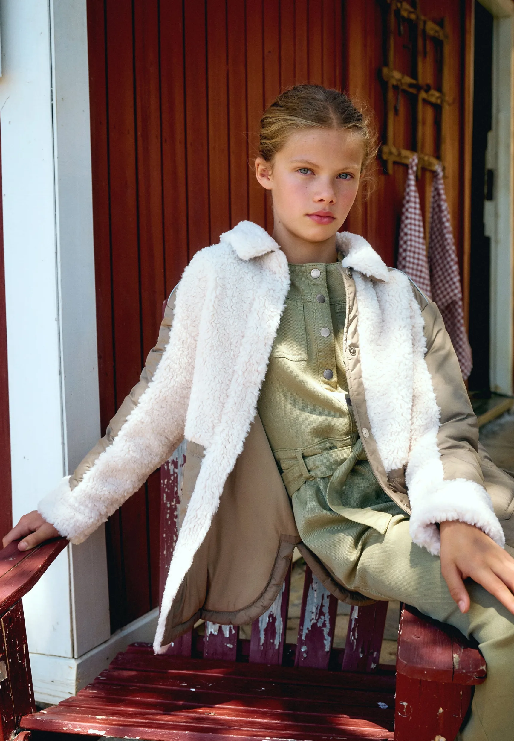 BOY Scalpers The Adventurers | LONG JACKET WITH SHEARLING DETAILS