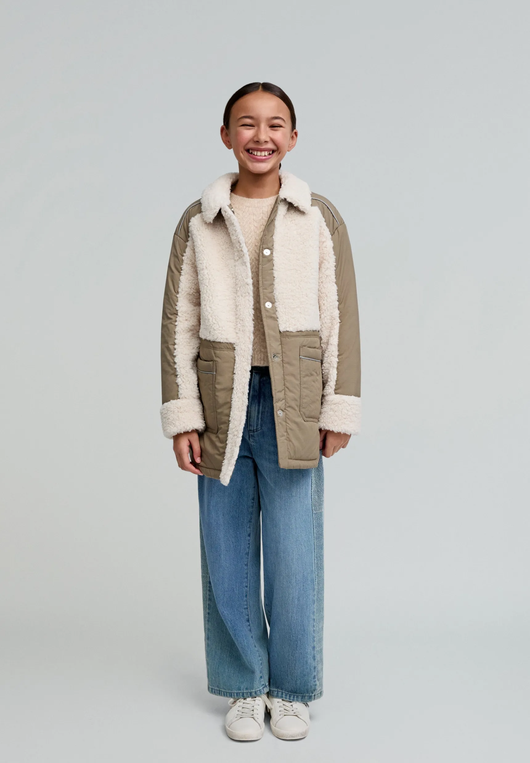 BOY Scalpers The Adventurers | LONG JACKET WITH SHEARLING DETAILS