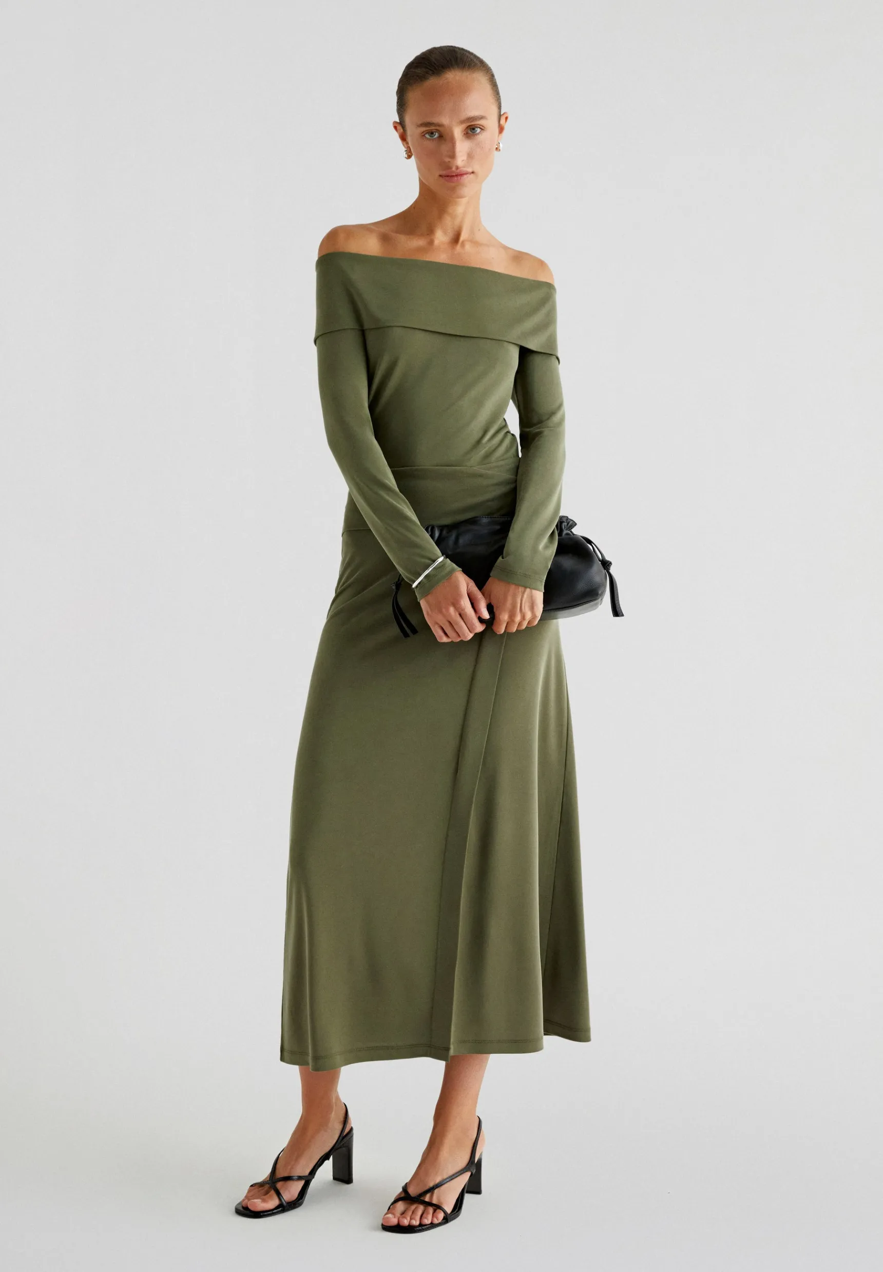 Scalpers Skirts | MIDI SKIRT WITH SASH DETAIL