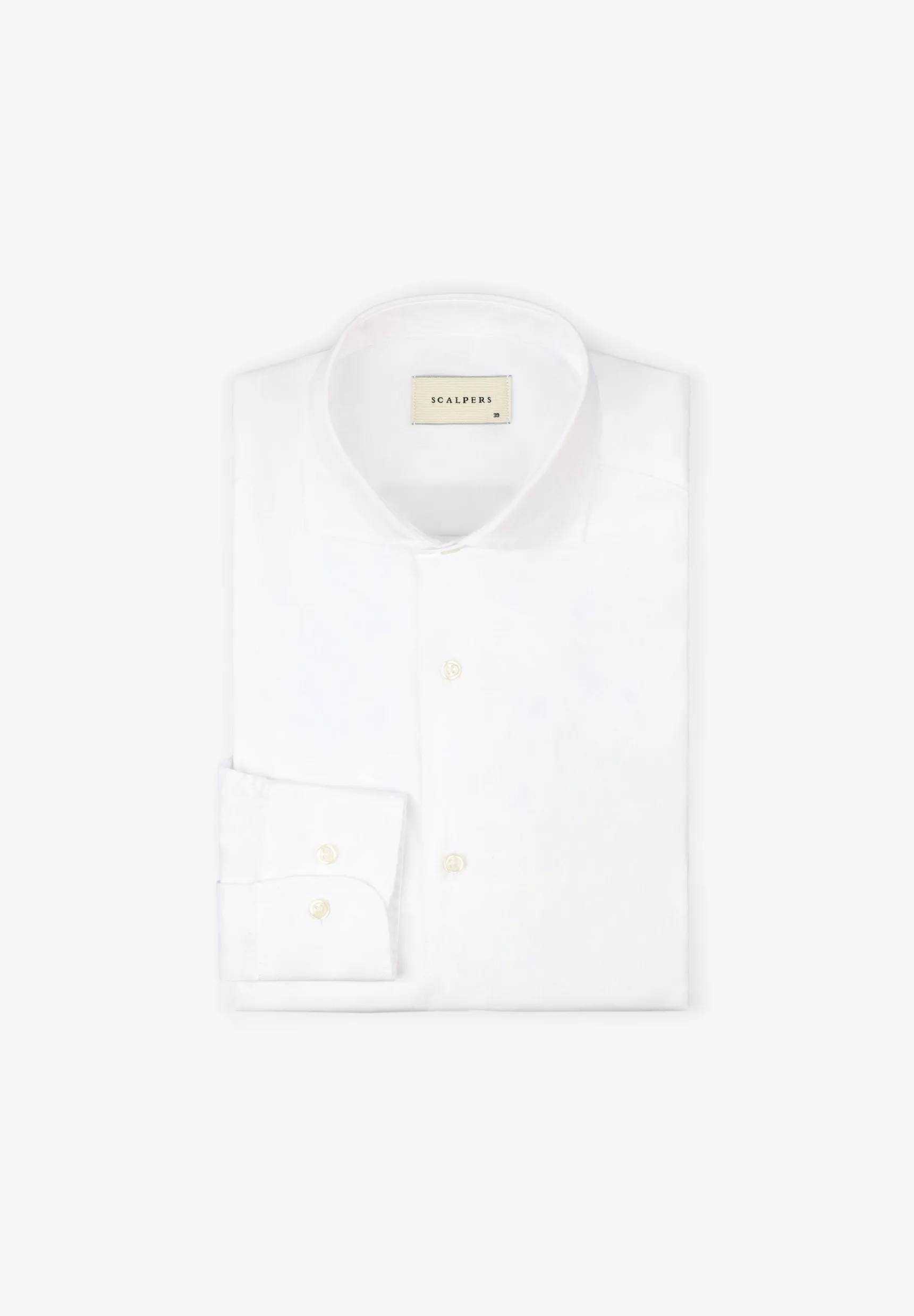 Scalpers Shirts | MIXED CUFF DRESS SHIRT