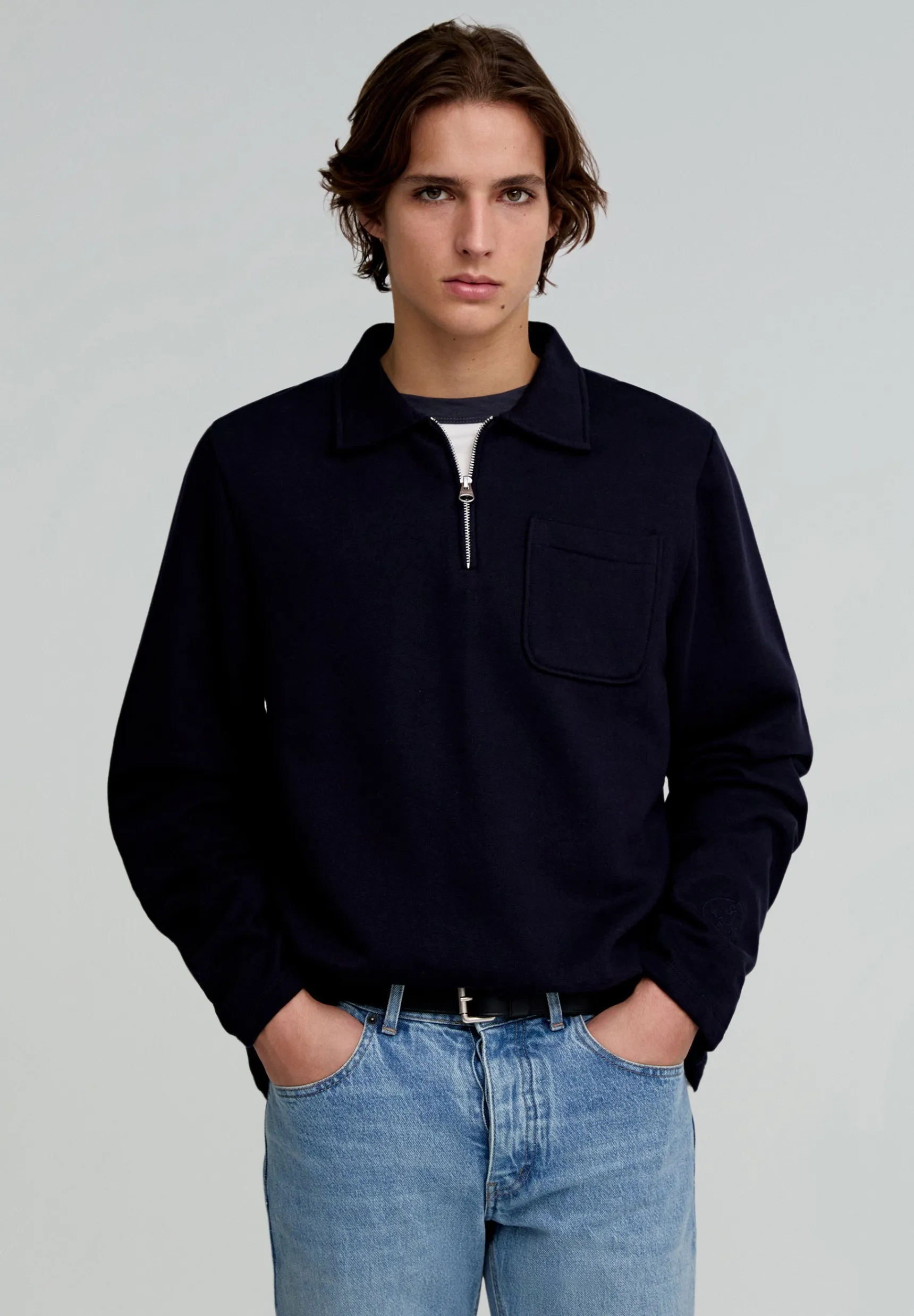 Scalpers Sweatshirts | POLO POCKET SWEATER