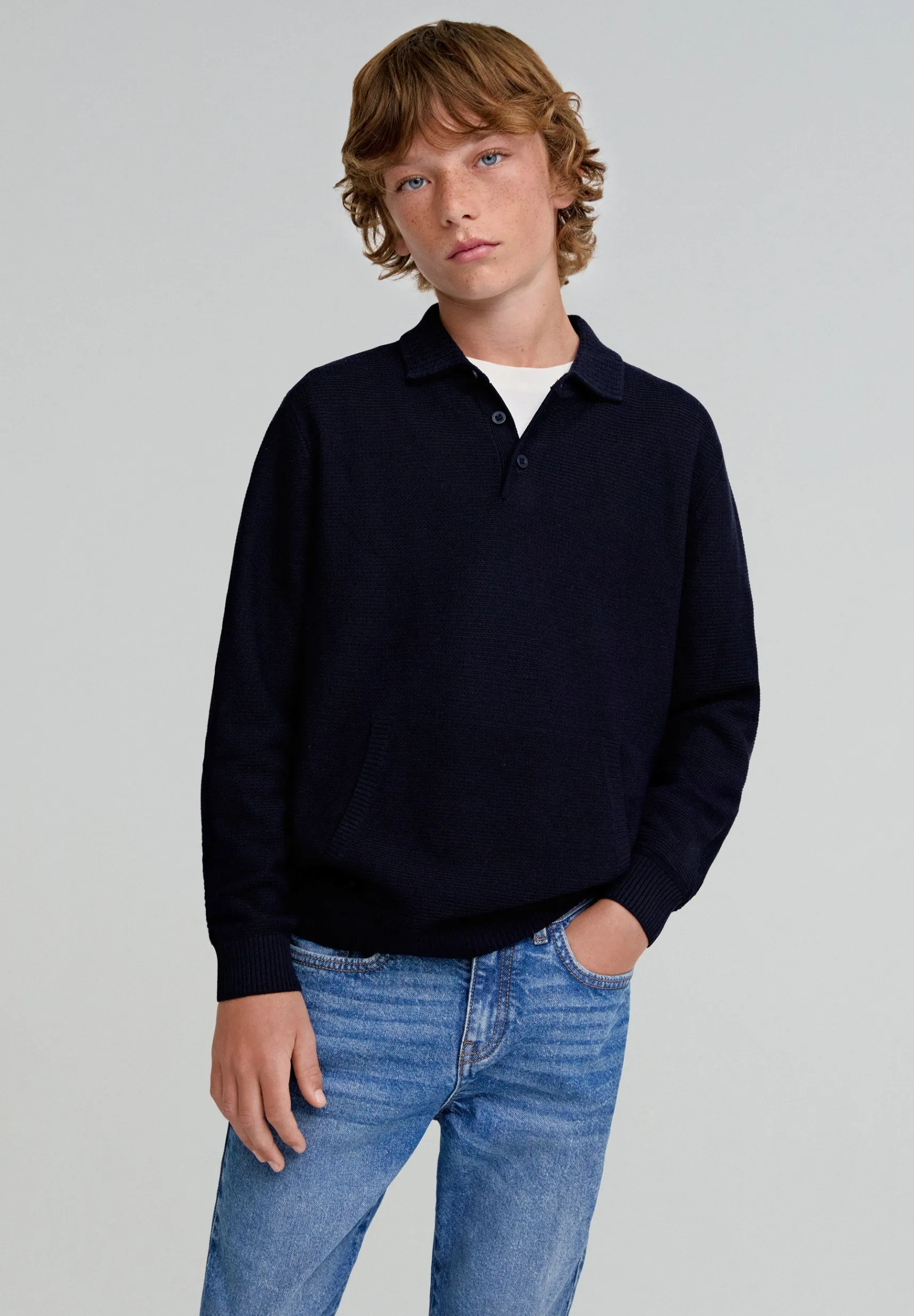 BOY Scalpers Sweaters & Cardigans | POLO SHIRT-STYLE SWEATER