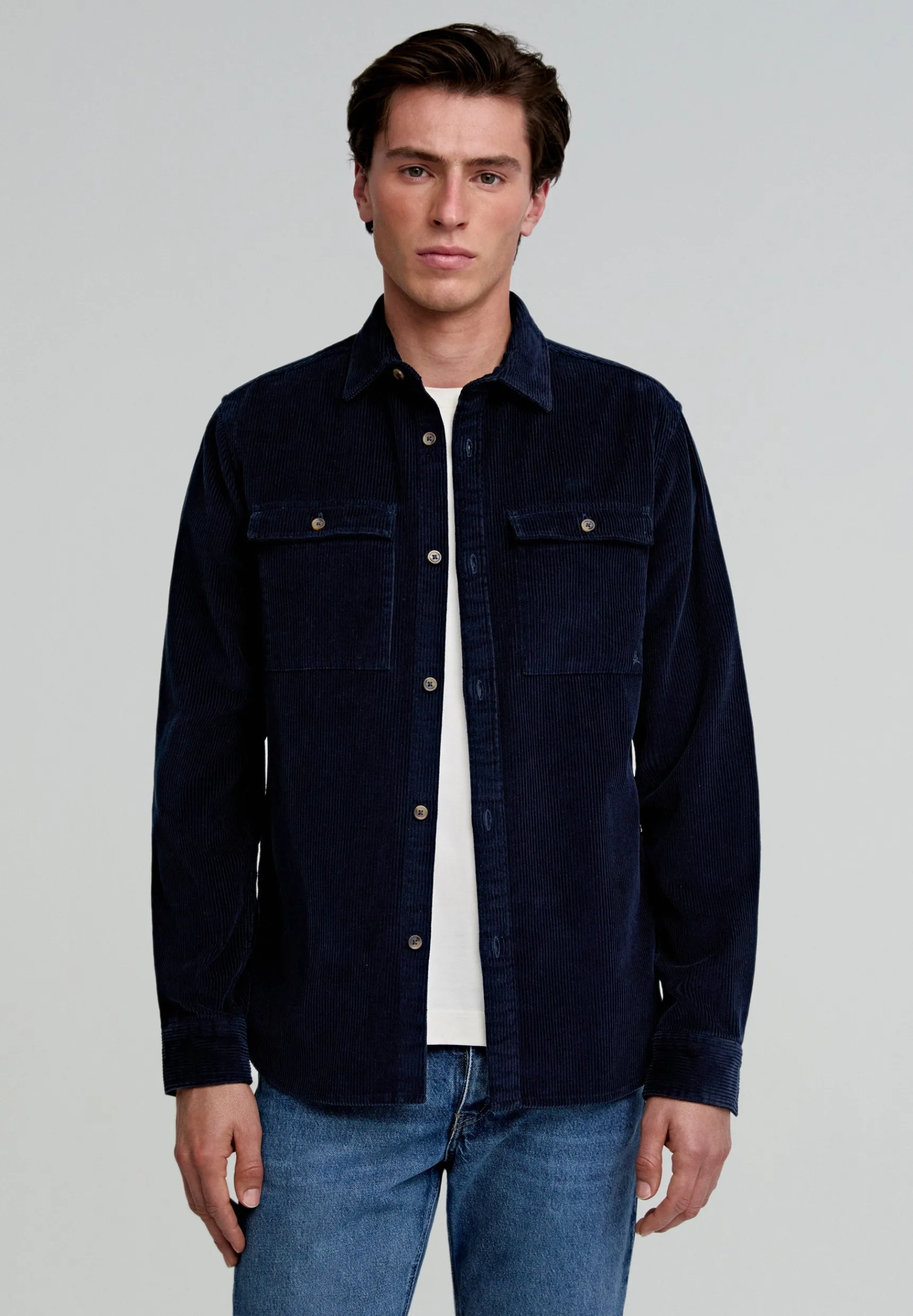 Scalpers Shirts | SANDORD CORDUROY OVERSHIRT