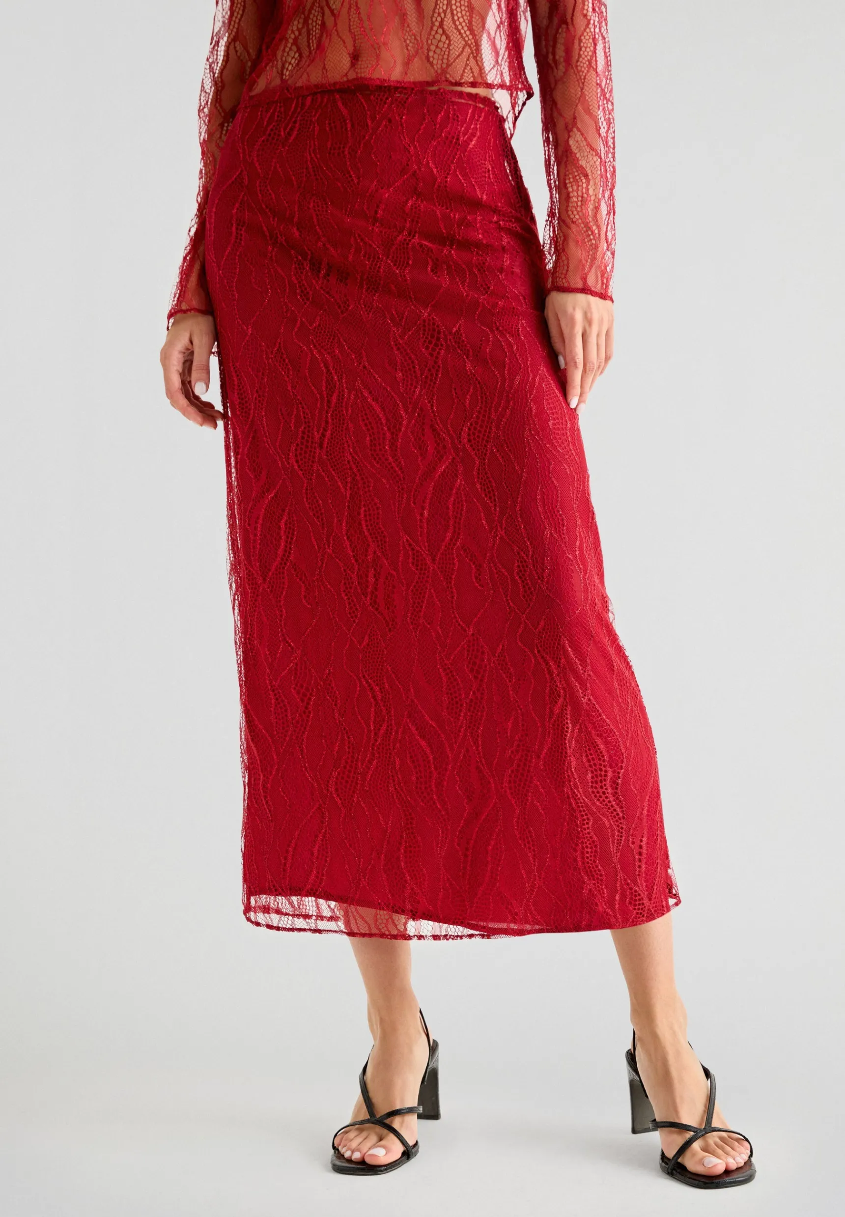 Scalpers Total Look | Skirts | X LOVE STORIES LACE MIDI SKIRT