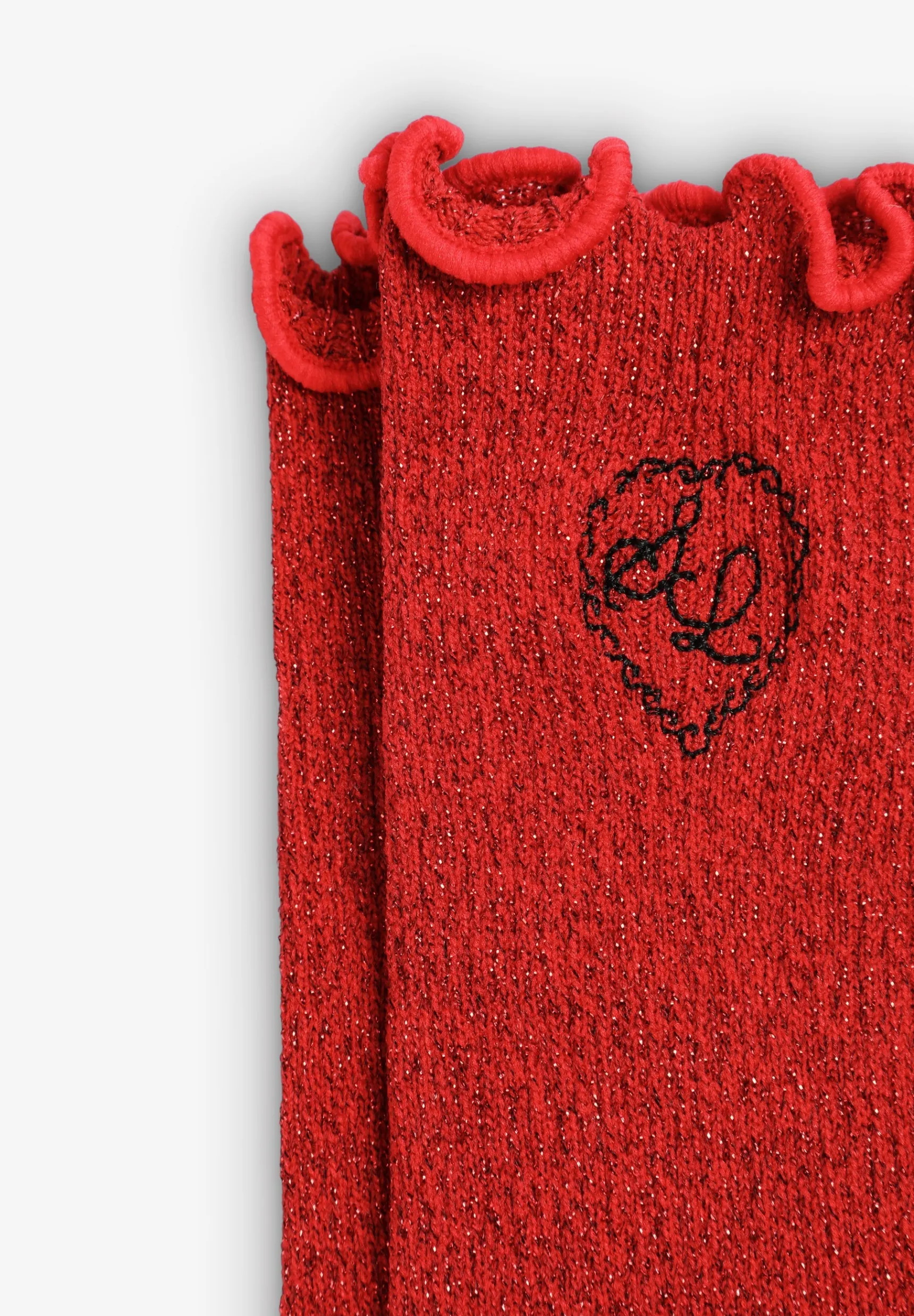 Scalpers Socks | Total Look | X LOVE STORIES LUREX SOCKS WITH EMBROIDERY