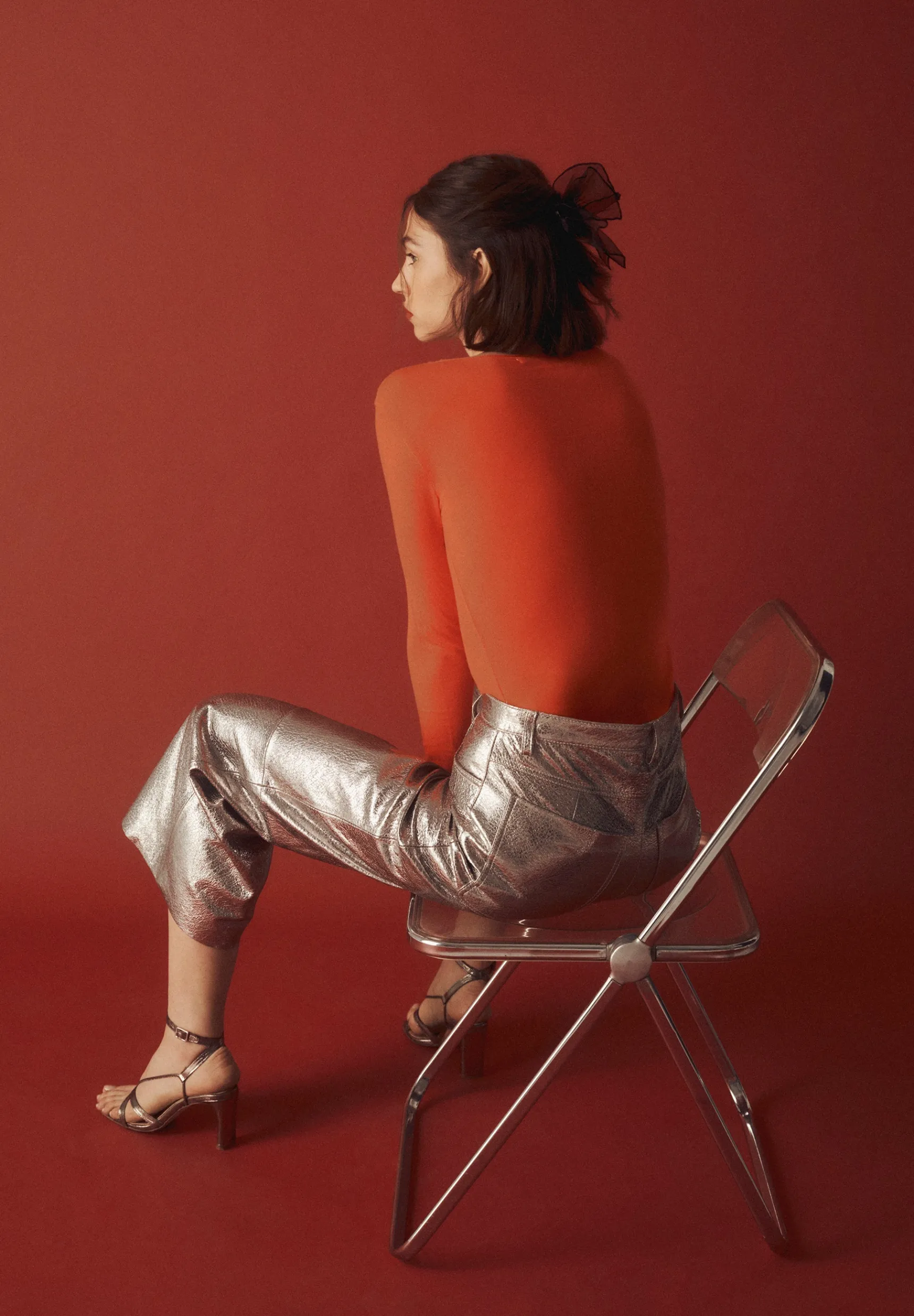 Scalpers Total Look | Trousers | X LOVE STORIES METALLIC LEATHER TROUSERS