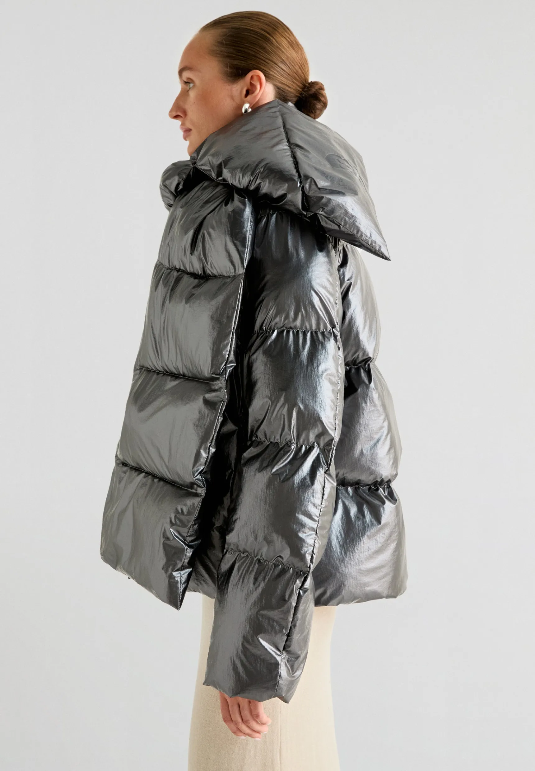 Scalpers Coats & Jackets | SCARF PUFFER COAT