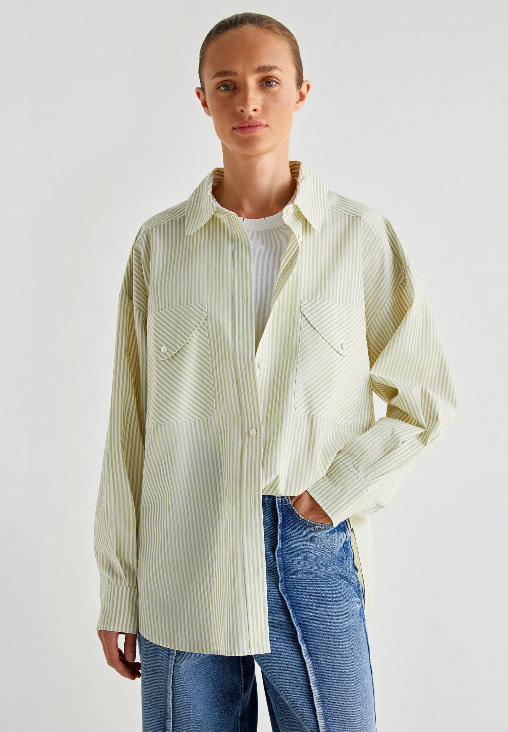 Scalpers Shirts & Blouses | STRIPED SHIRT WITH POCKETS