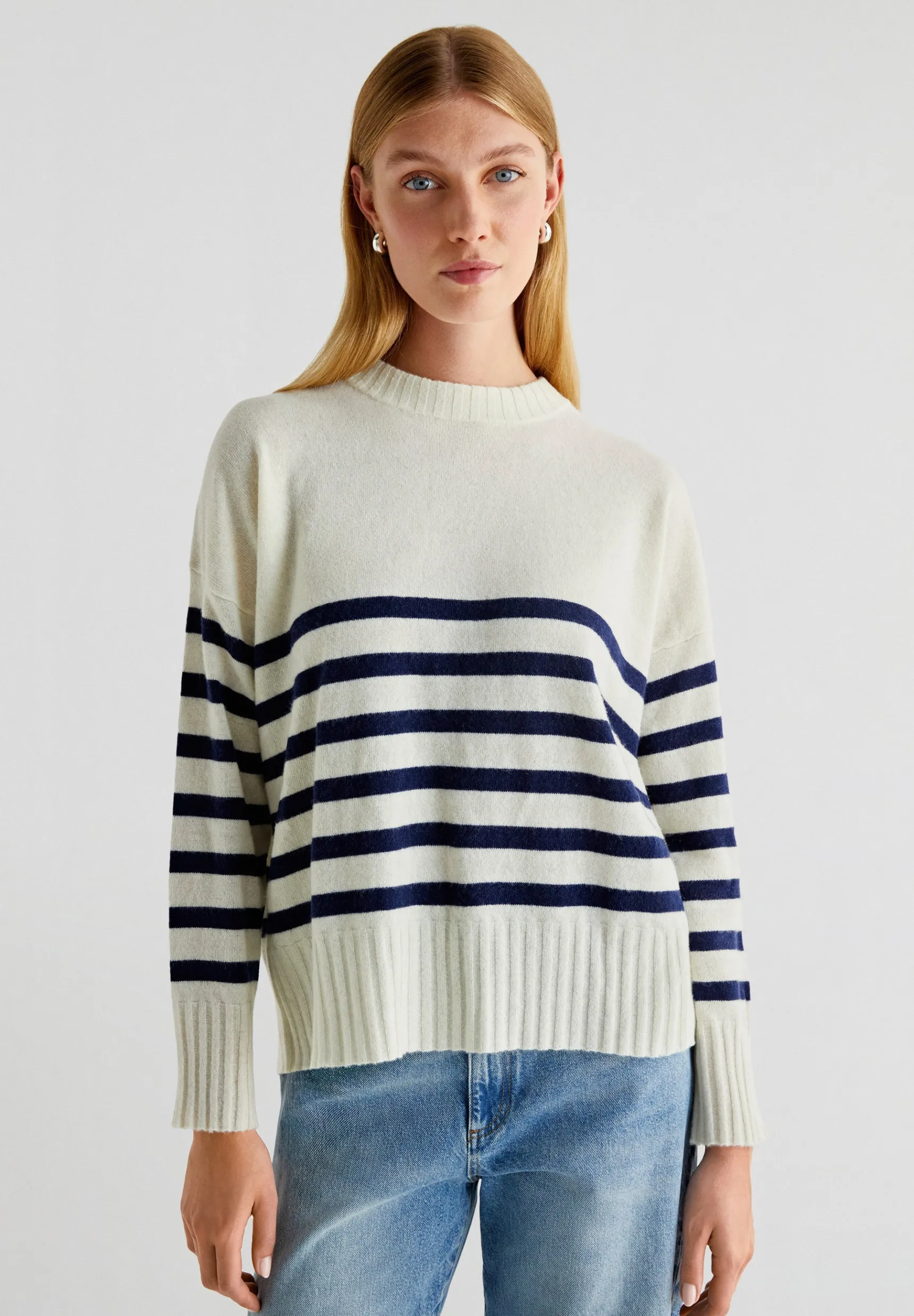 Scalpers Sweaters & Cardigans | STRIPED SWEATER WITH CROSSED BACK