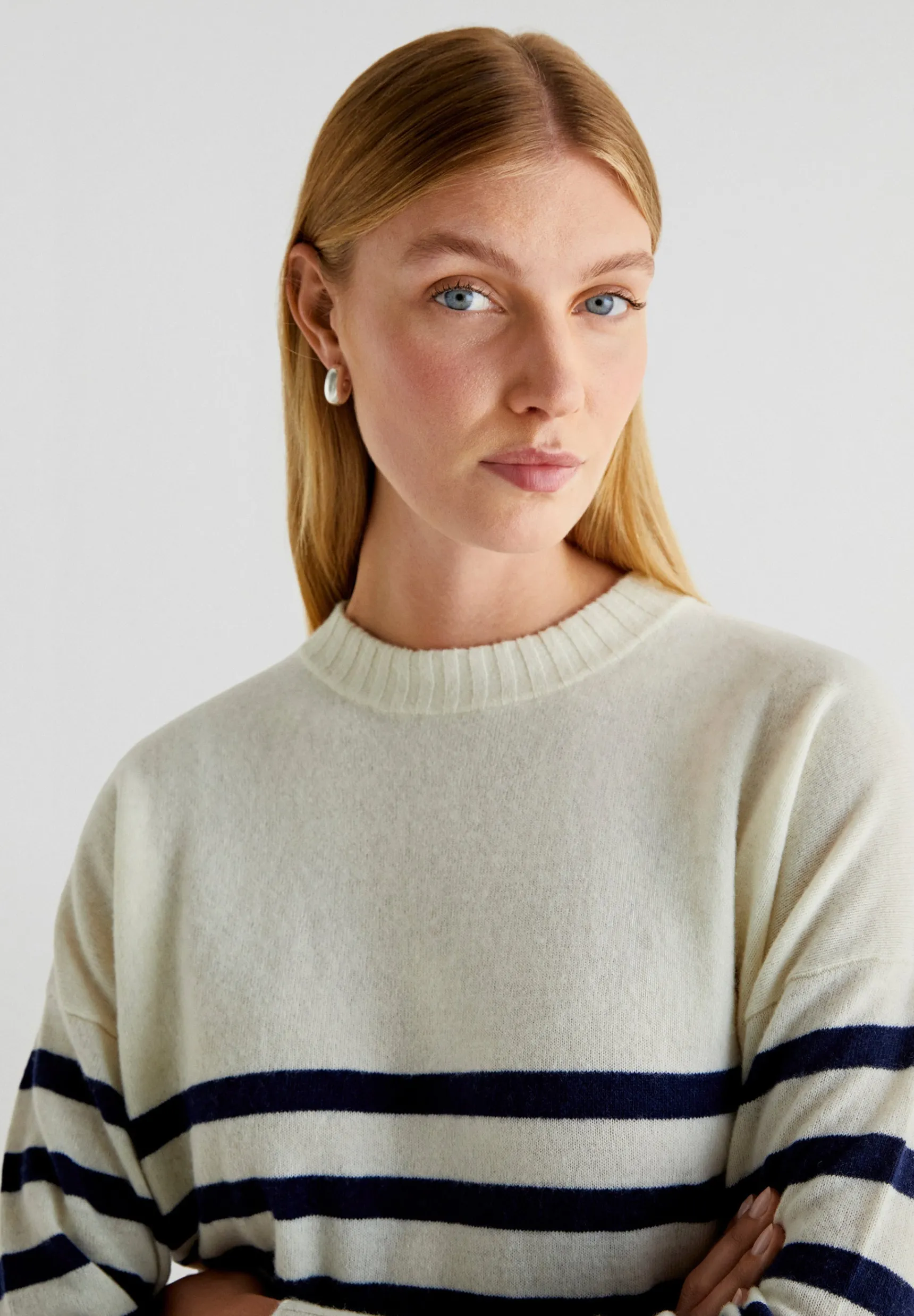 Scalpers Sweaters & Cardigans | STRIPED SWEATER WITH CROSSED BACK