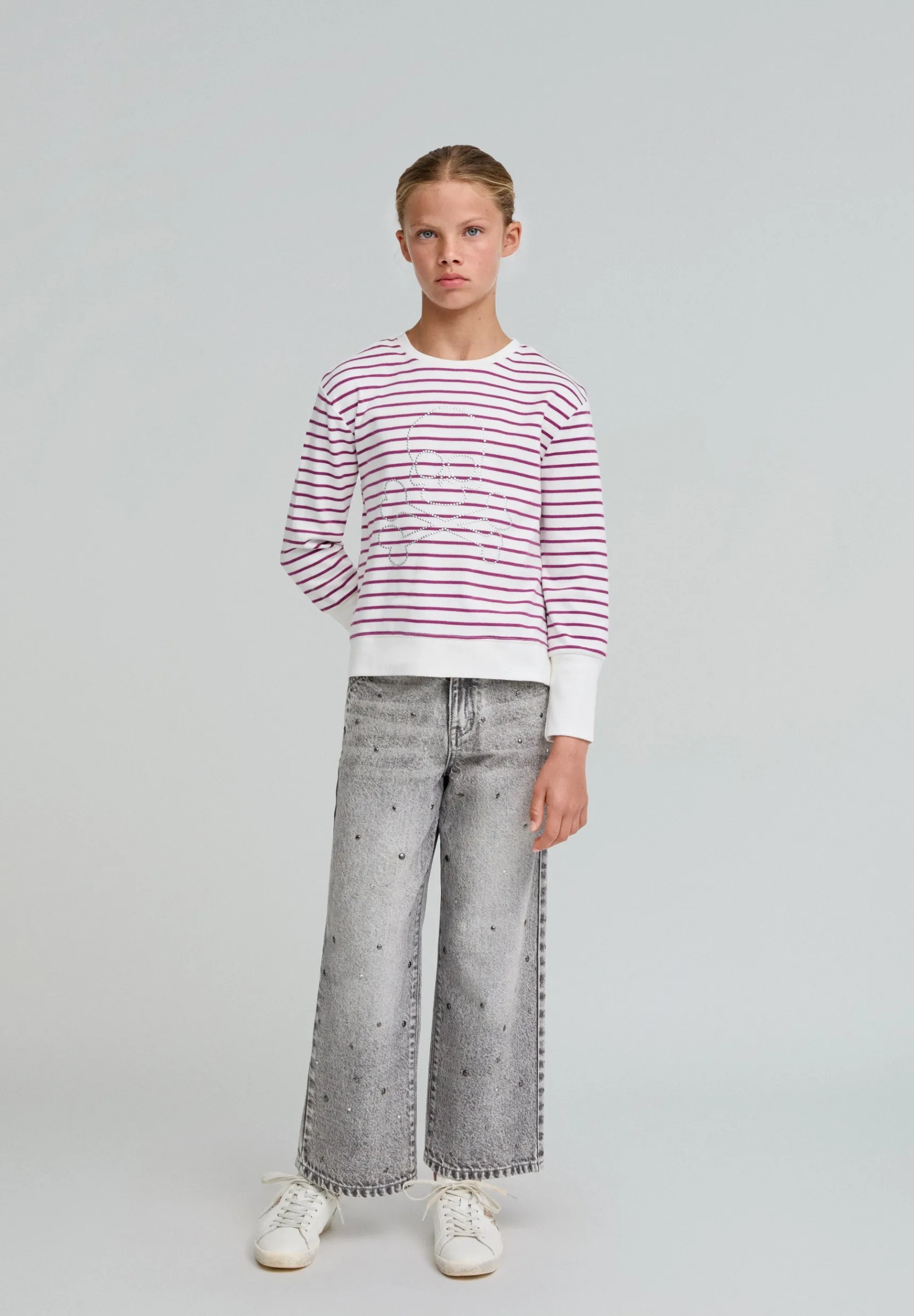 BOY Scalpers Sweatshirts | Best Sellers | STRIPED SWEATSHIRT WITH SKULL