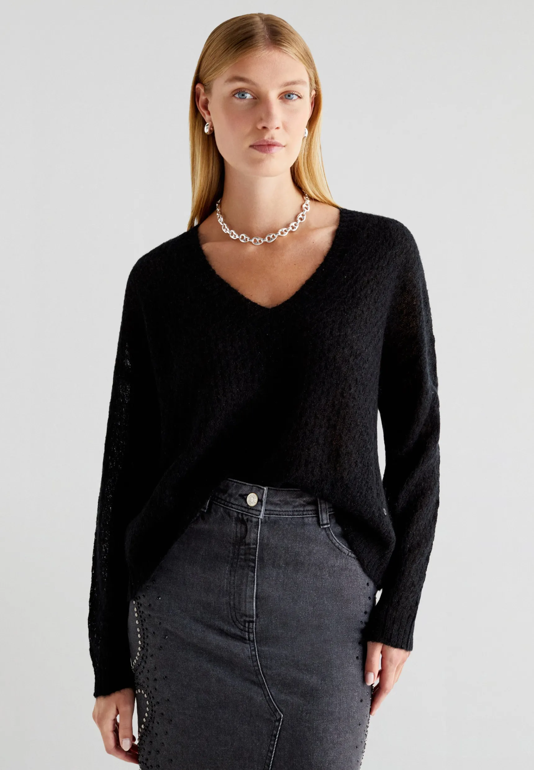 Scalpers Sweaters & Cardigans | SWEATER WITH LUREX DETAIL