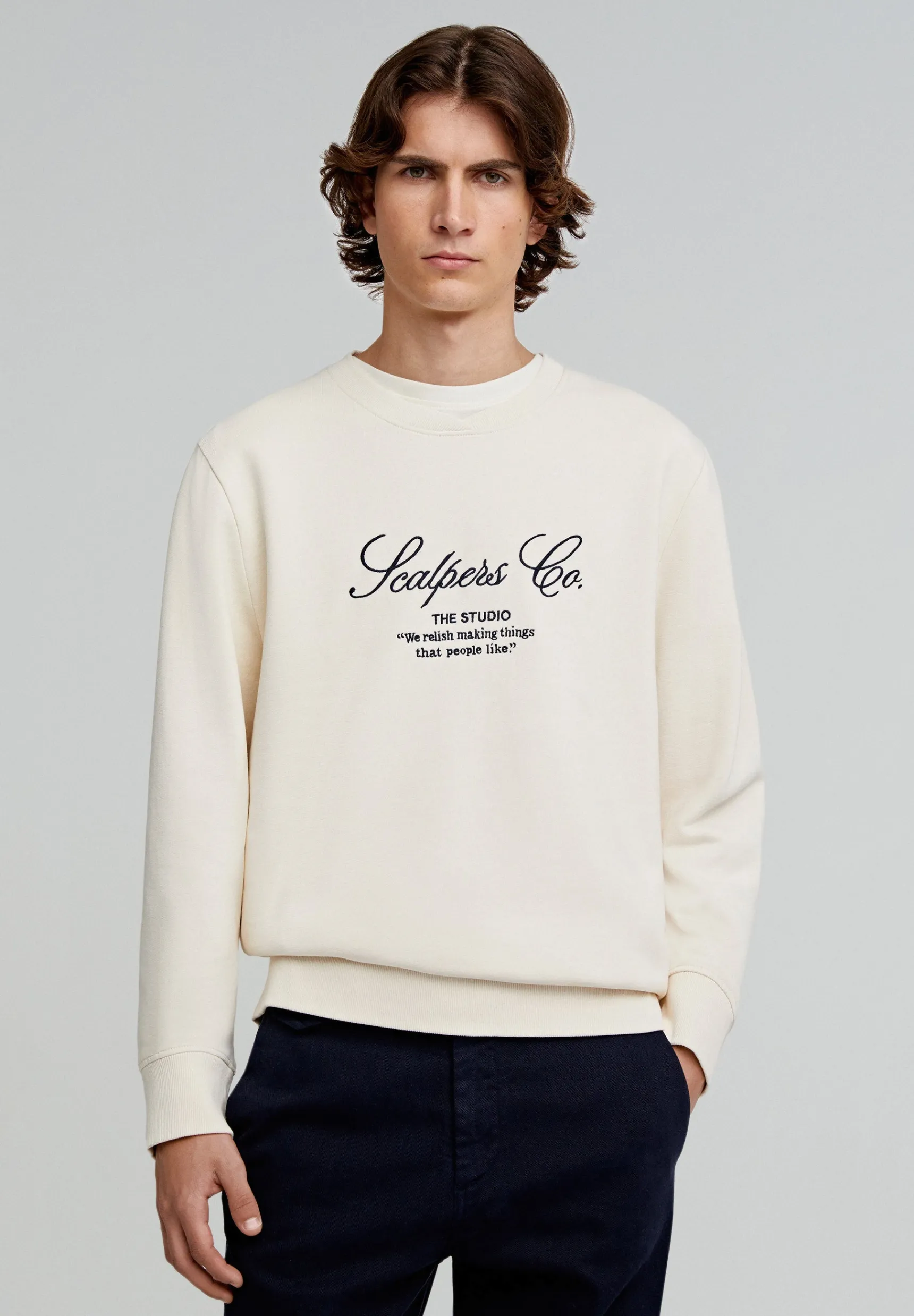 Scalpers Sweatshirts | SWEATSHIRT WITH FRONT LOGO