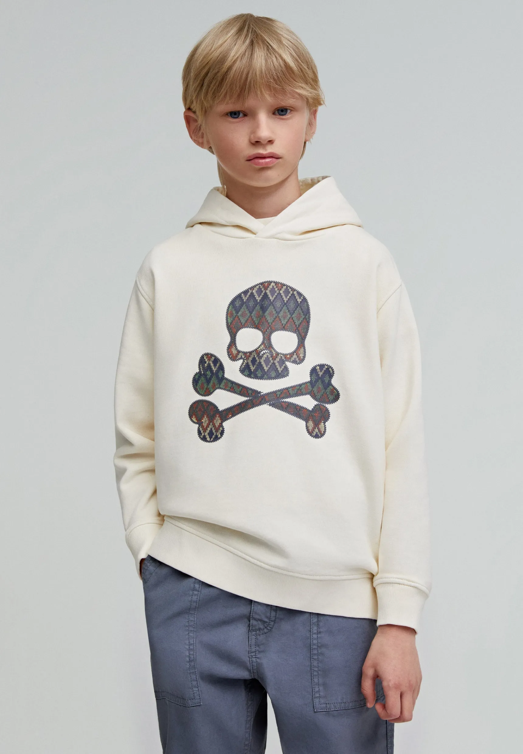 BOY Scalpers The Adventurers | SWEATSHIRT WITH KILIM SKULL