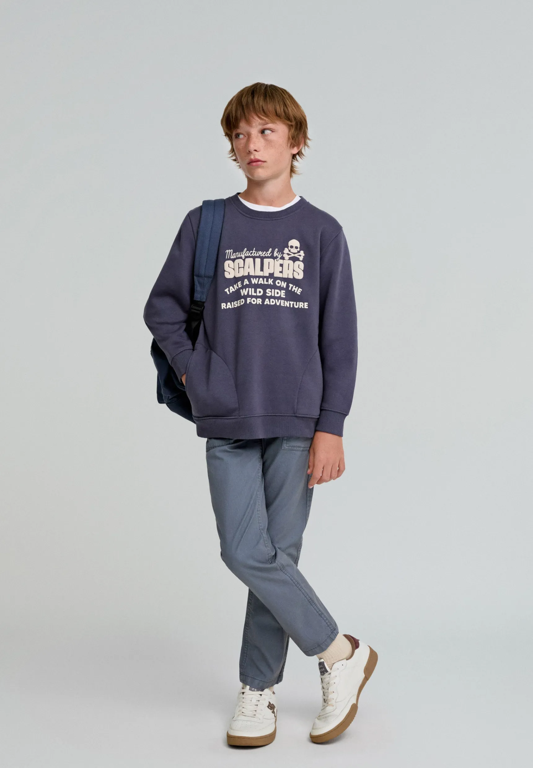 BOY Scalpers Sweatshirts | SWEATSHIRT WITH POCKETS AND RAISED LOGO