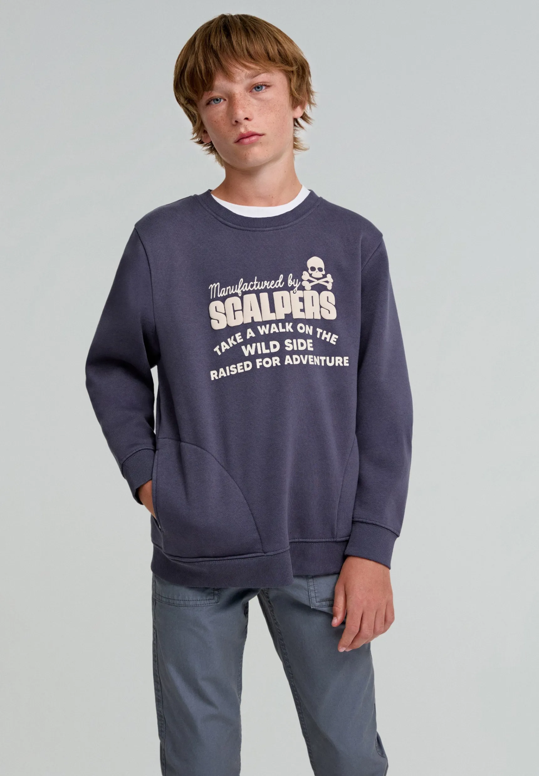 BOY Scalpers Sweatshirts | SWEATSHIRT WITH POCKETS AND RAISED LOGO