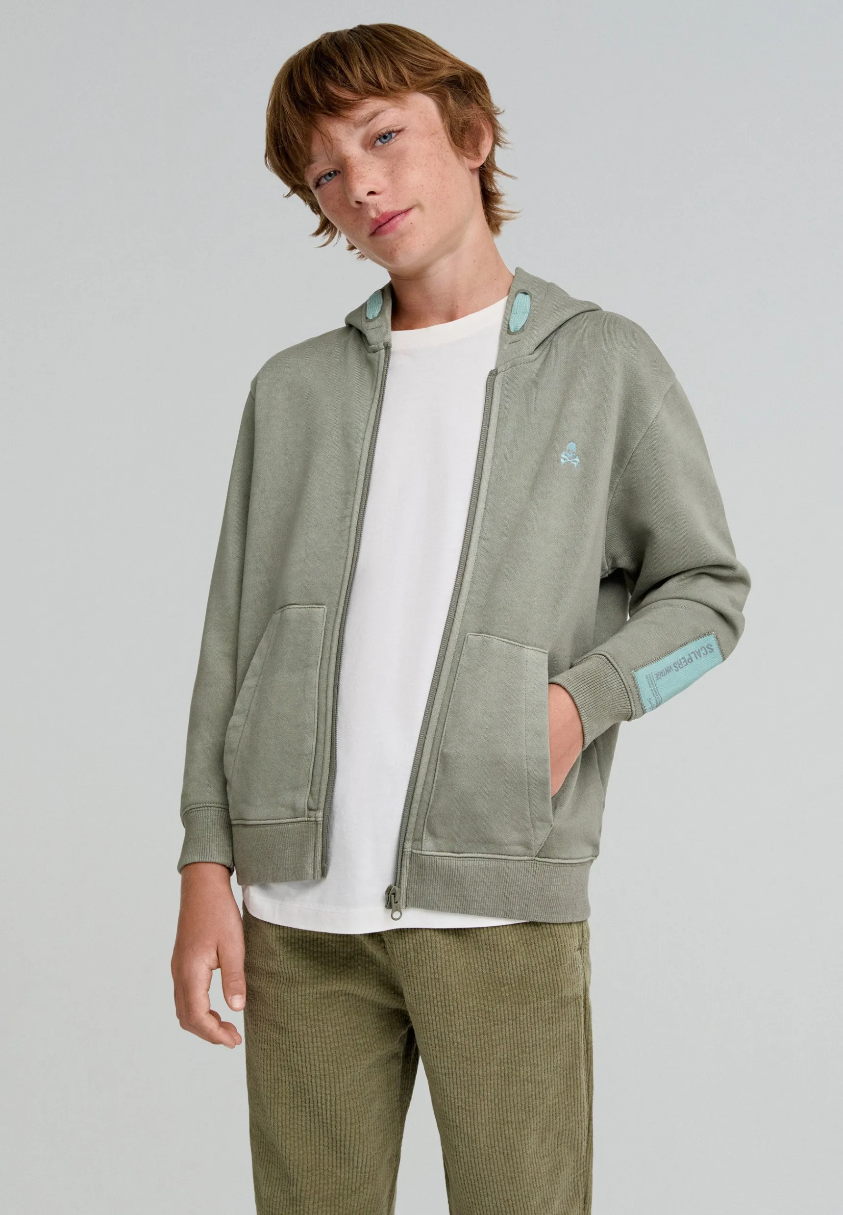 BOY Scalpers Sweatshirts | URBAN ZIP HOODIE KIDS