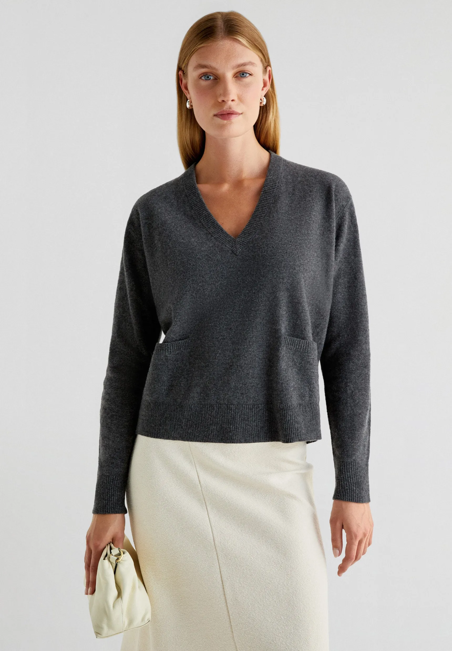 Scalpers Sweaters & Cardigans | V-NECK SWEATER WITH POCKETS