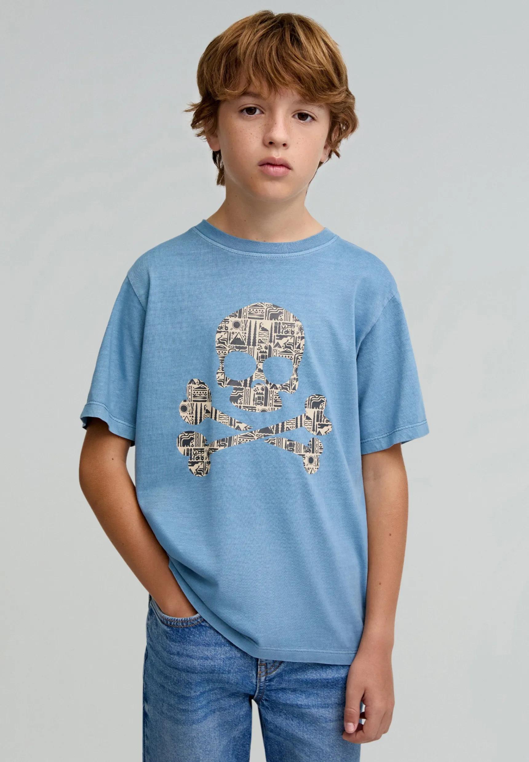 BOY Scalpers T-shirts | WINTER SKULL TEE KIDS