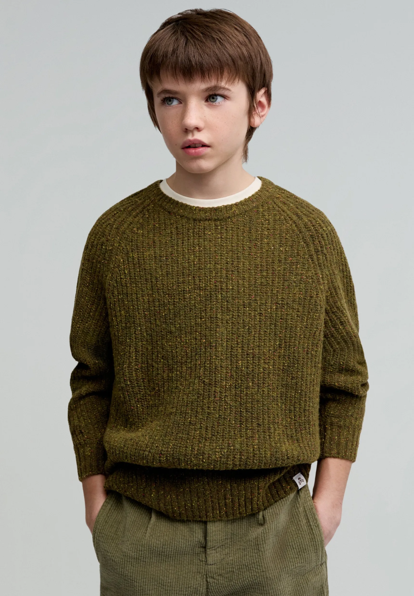 BOY Scalpers Sweaters & Cardigans | WOOL SWEATER WITH COLOURS DETAIL